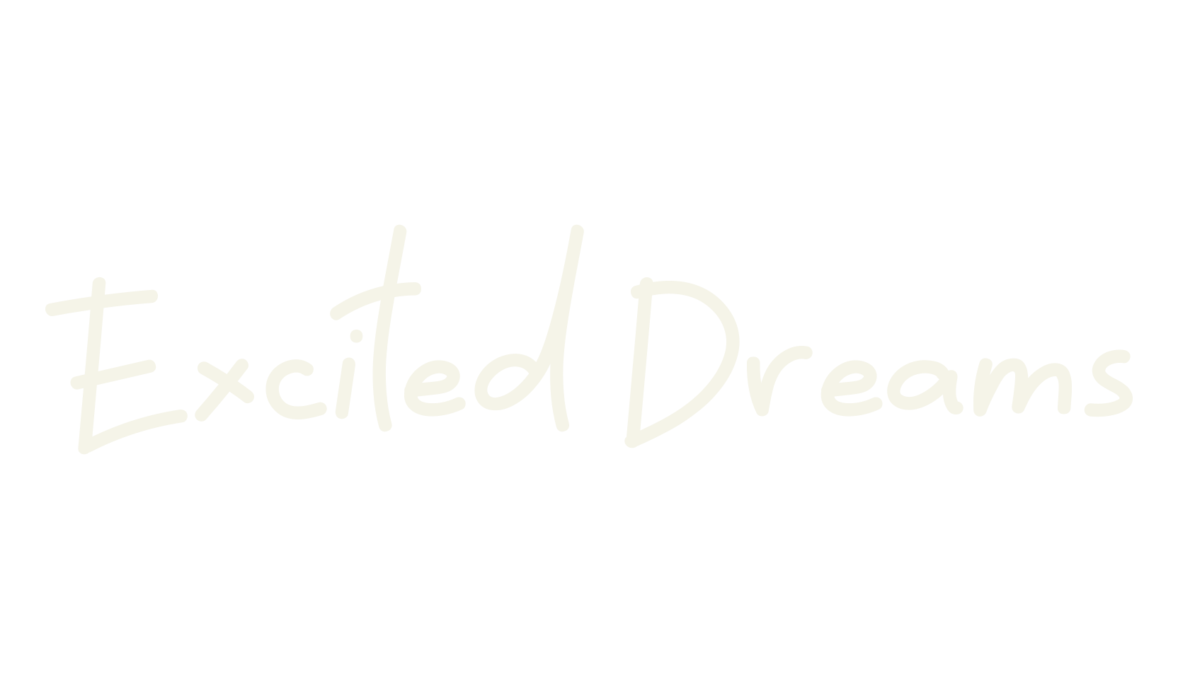 Excited Dreams, cute font preview