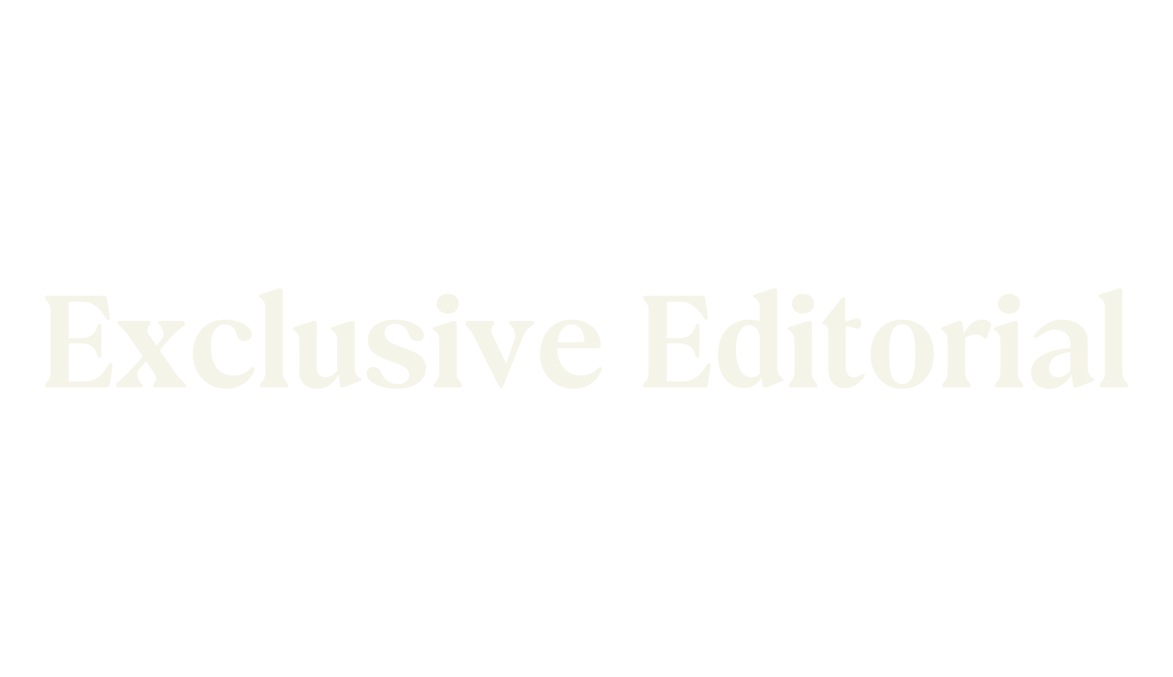 Exclusive Editorial, editorial font preview