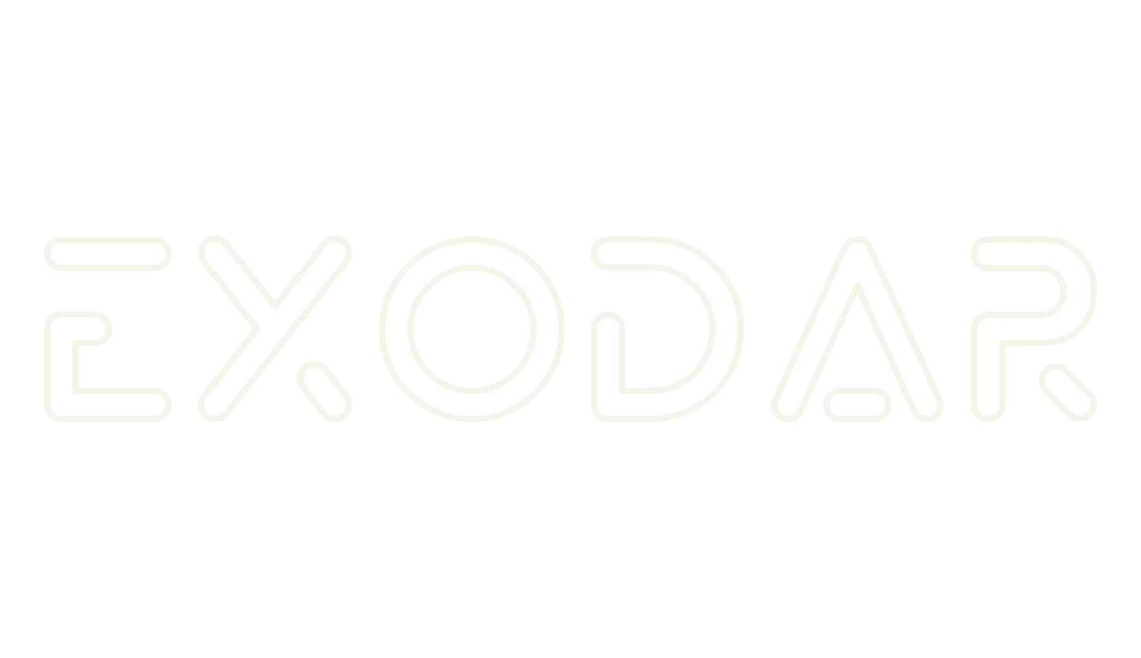 Exodar, neon font preview