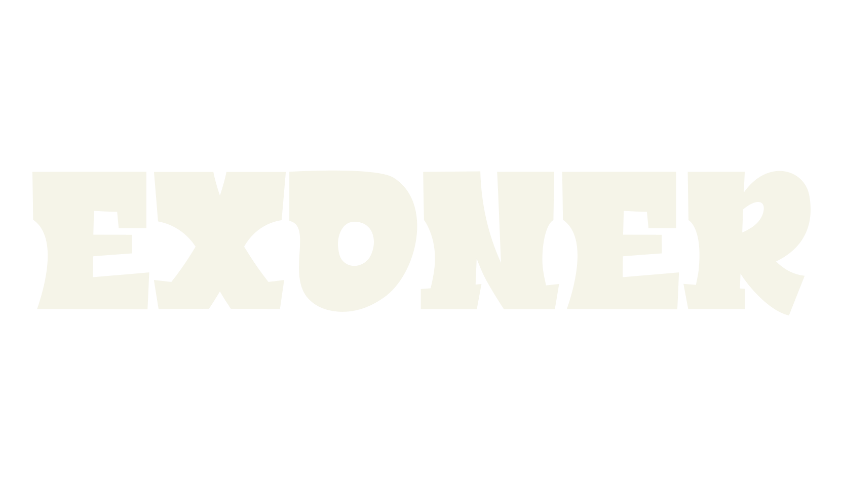 EXONER, graffiti font preview