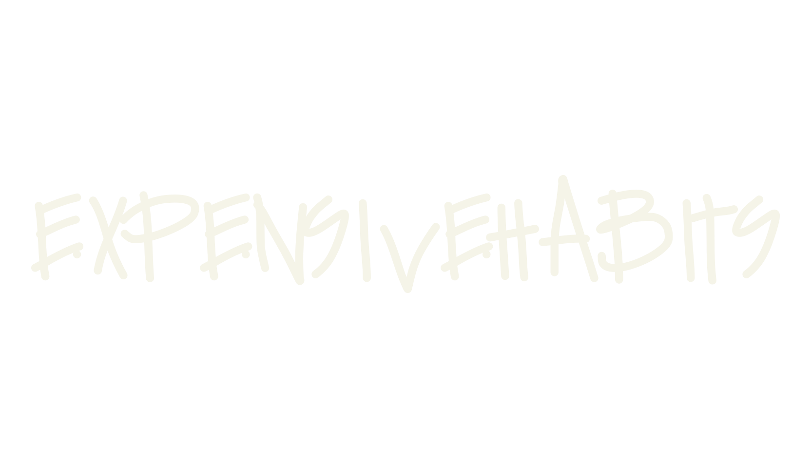 ExpensiveHabits, handwritten font preview