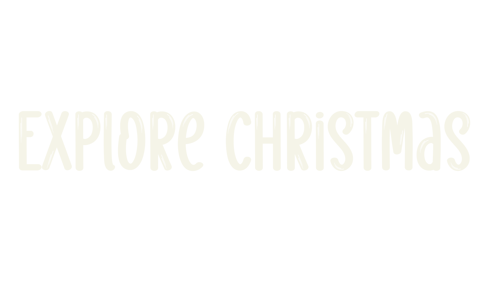 Explore Christmas, handwriting font preview