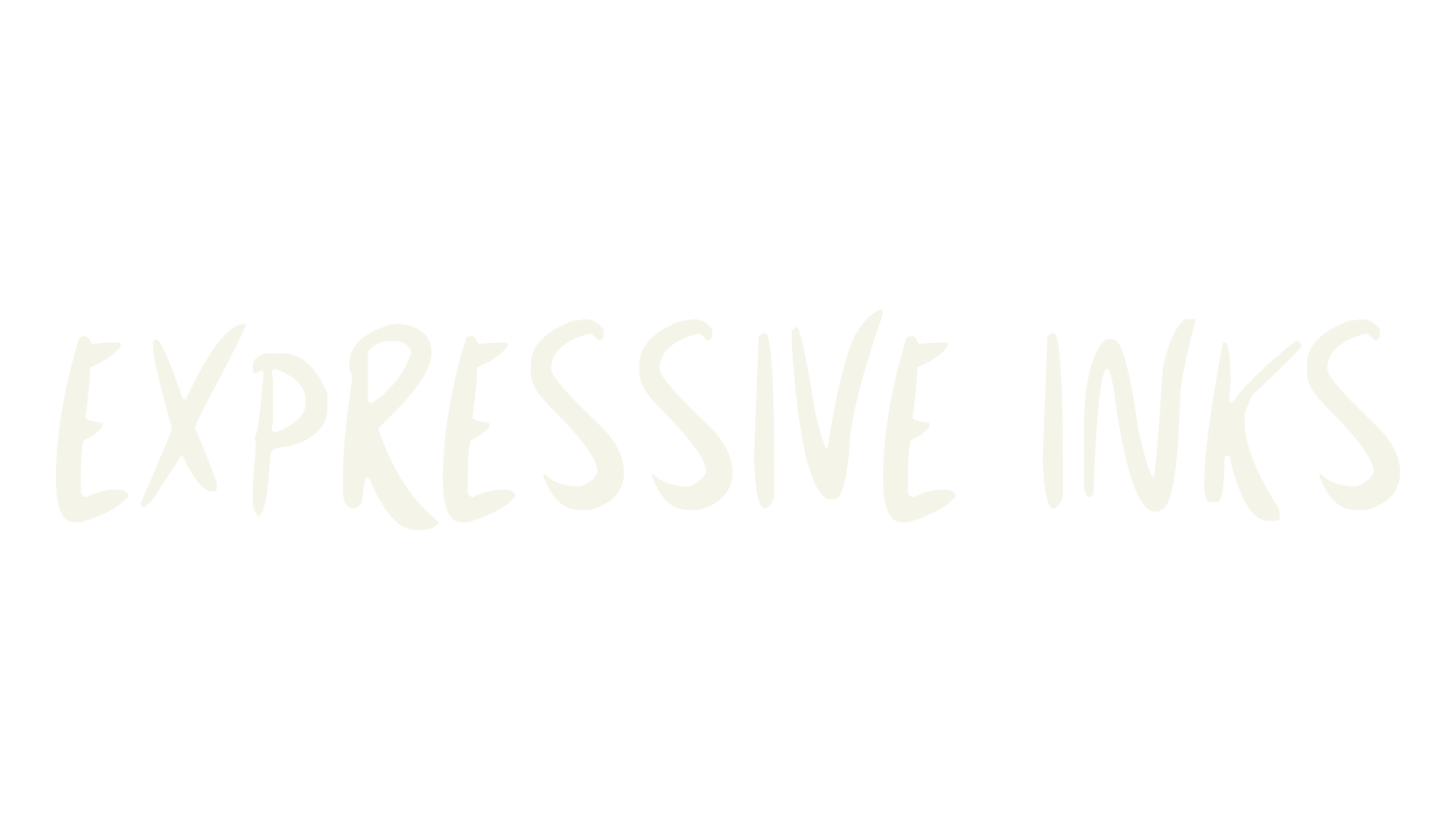 Expressive Inks, handwritten font preview