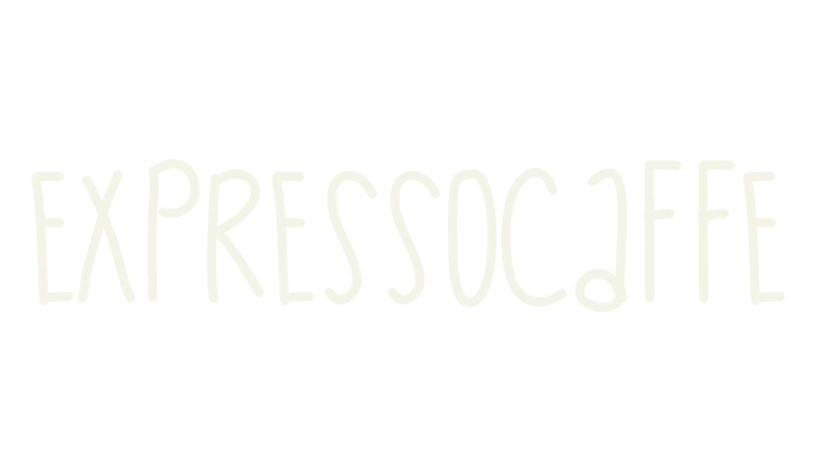 ExpressoCaffe, handwritten font preview