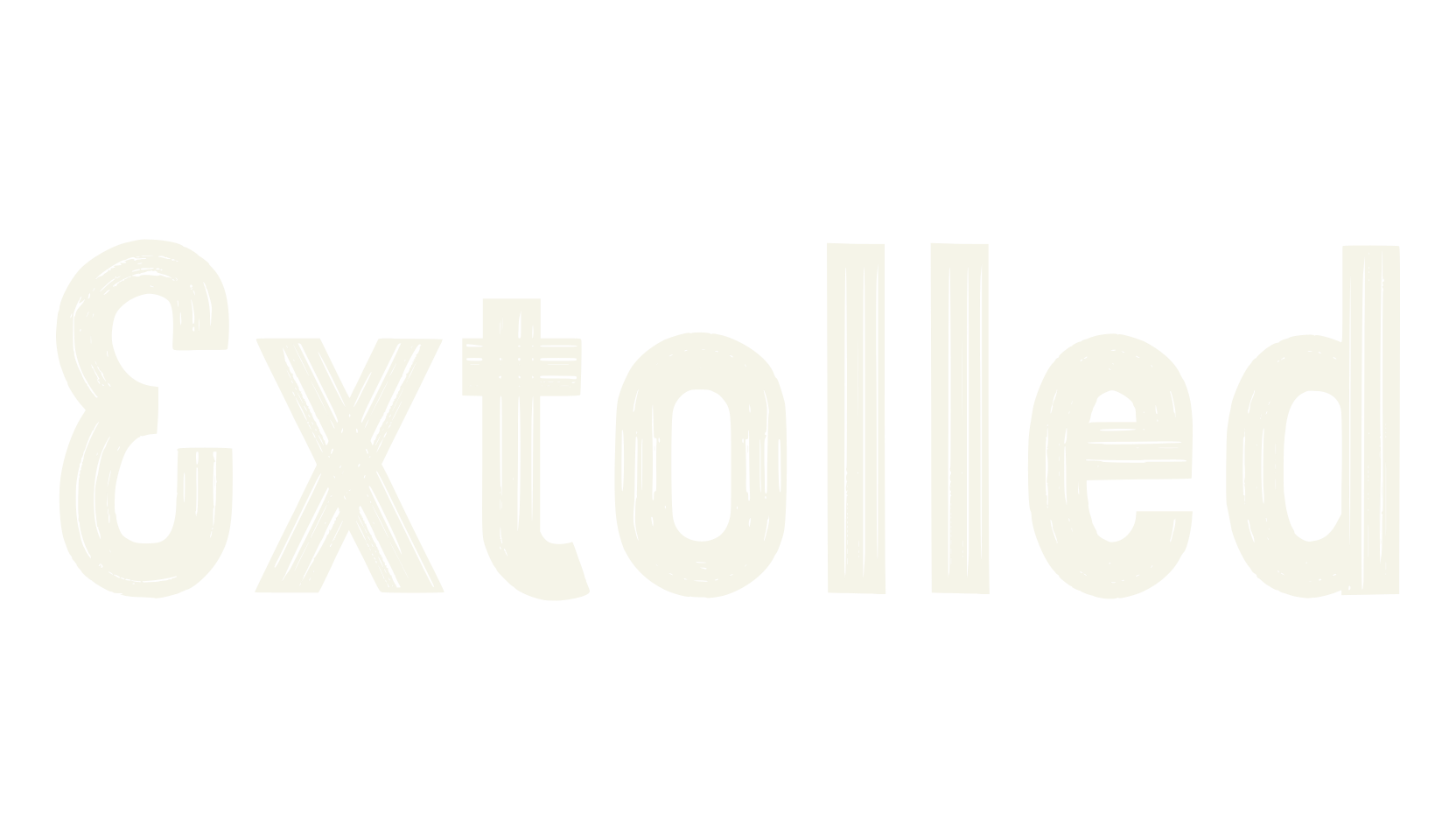 Extolled, sans font preview