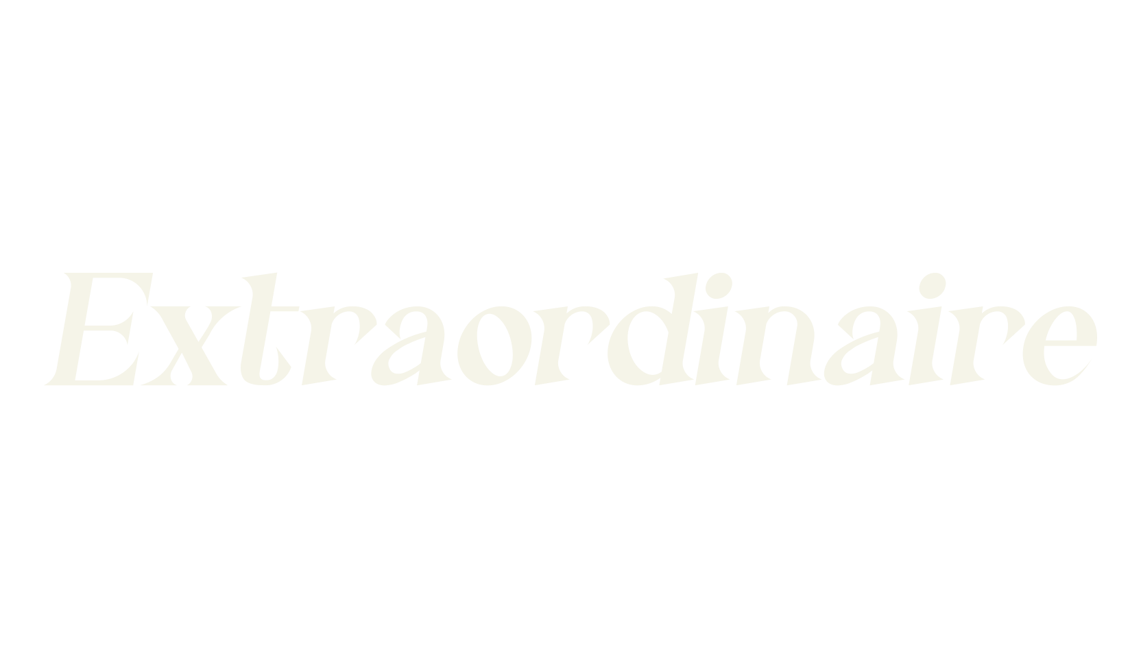 Extraordinaire, cafe font preview