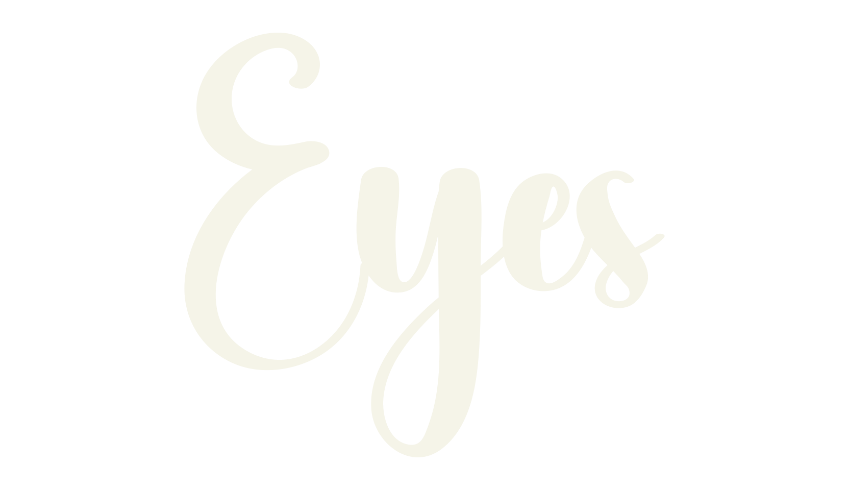 Eyes, calligraphy font preview