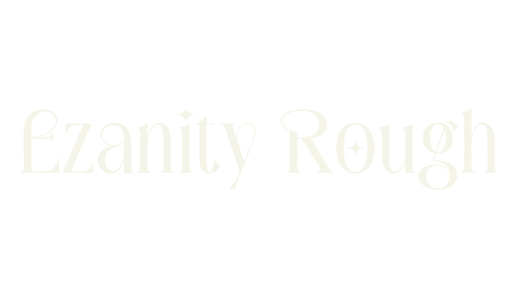 Ezanity Rough, art deco font preview