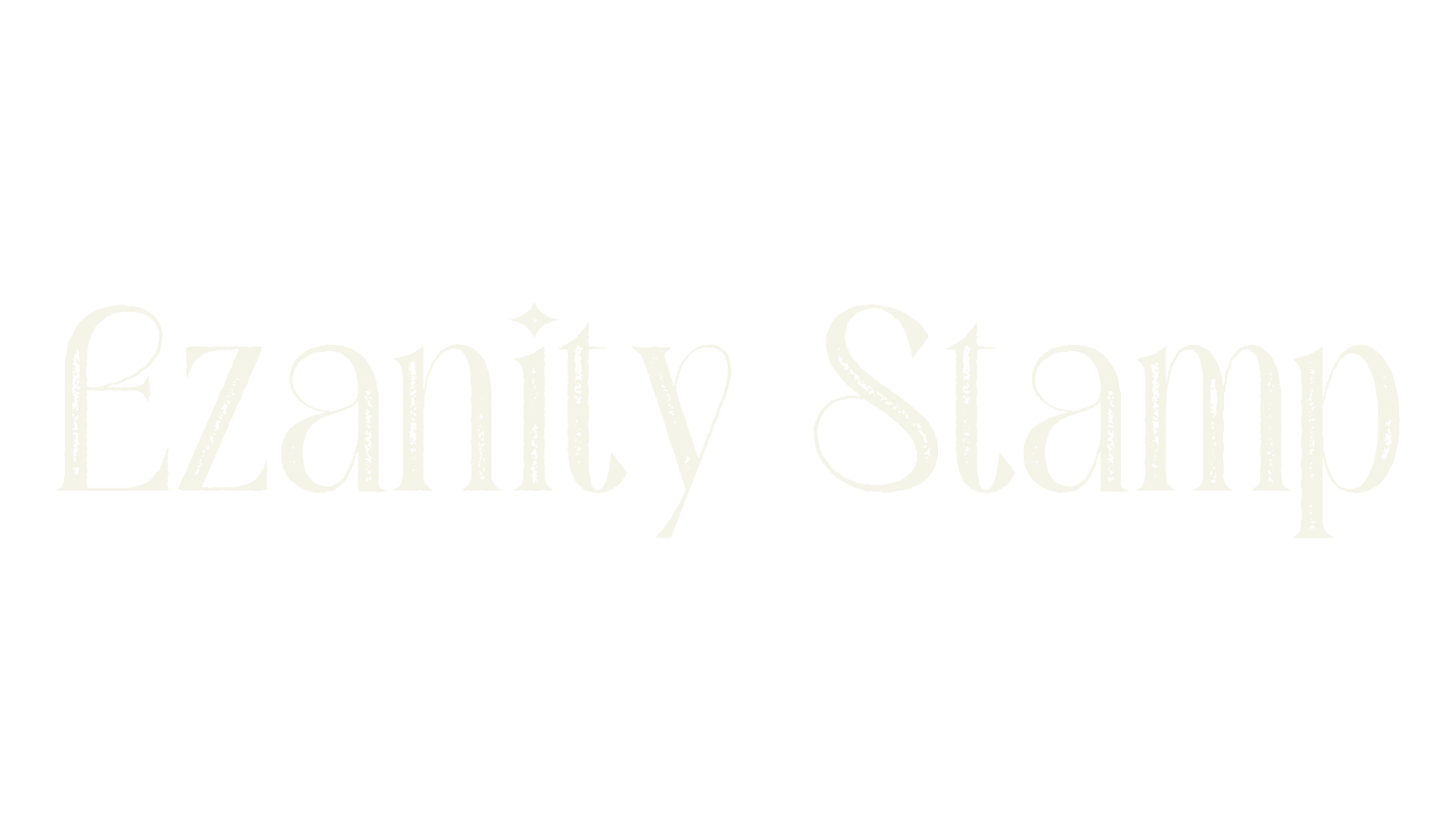 Ezanity Stamp, art deco font preview