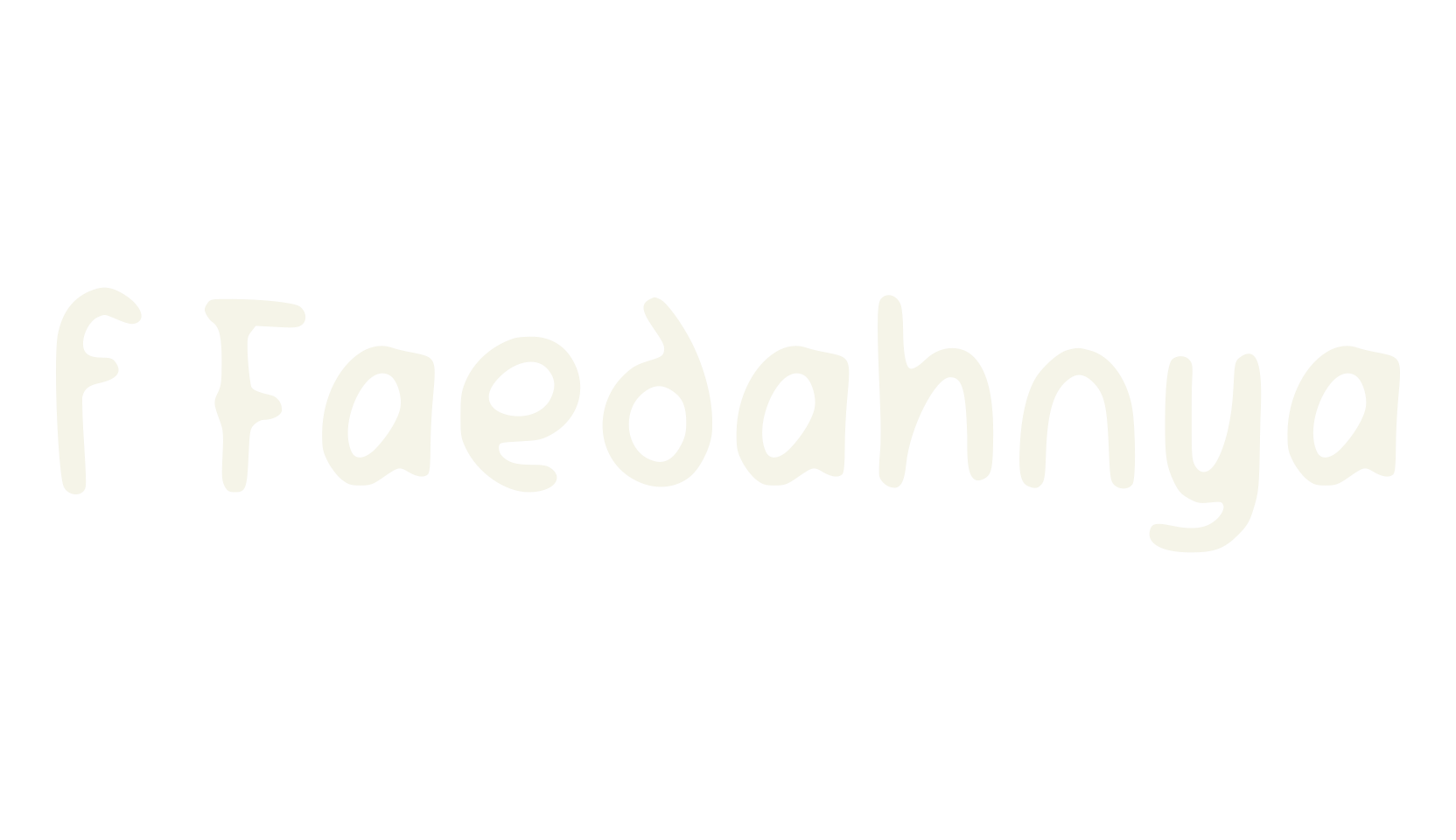f Faedahnya, handwriting font preview