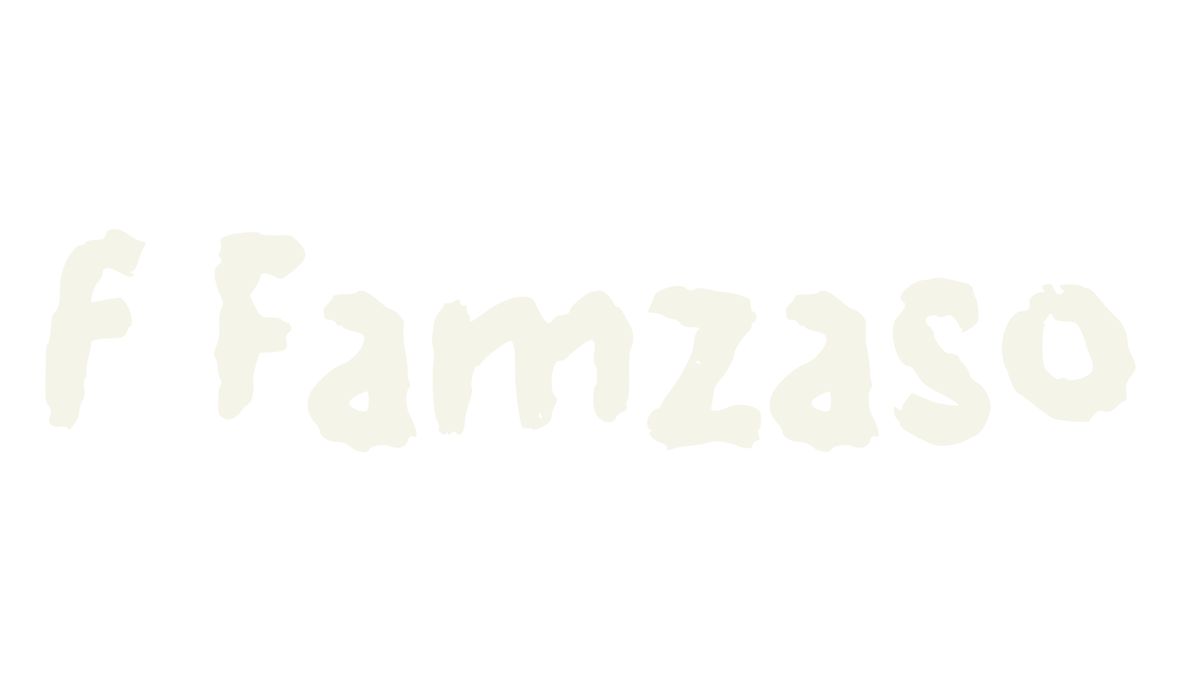 f Famzaso, fancy font preview