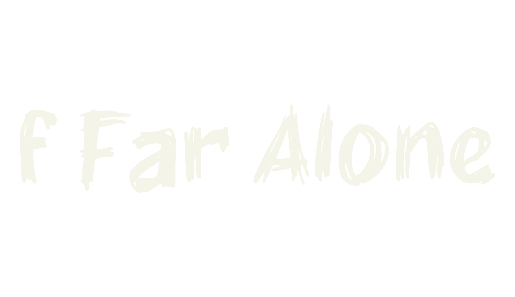 f Far Alone, fashion sign font preview
