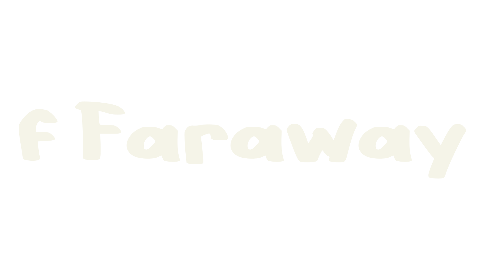 f Faraway, cool font preview