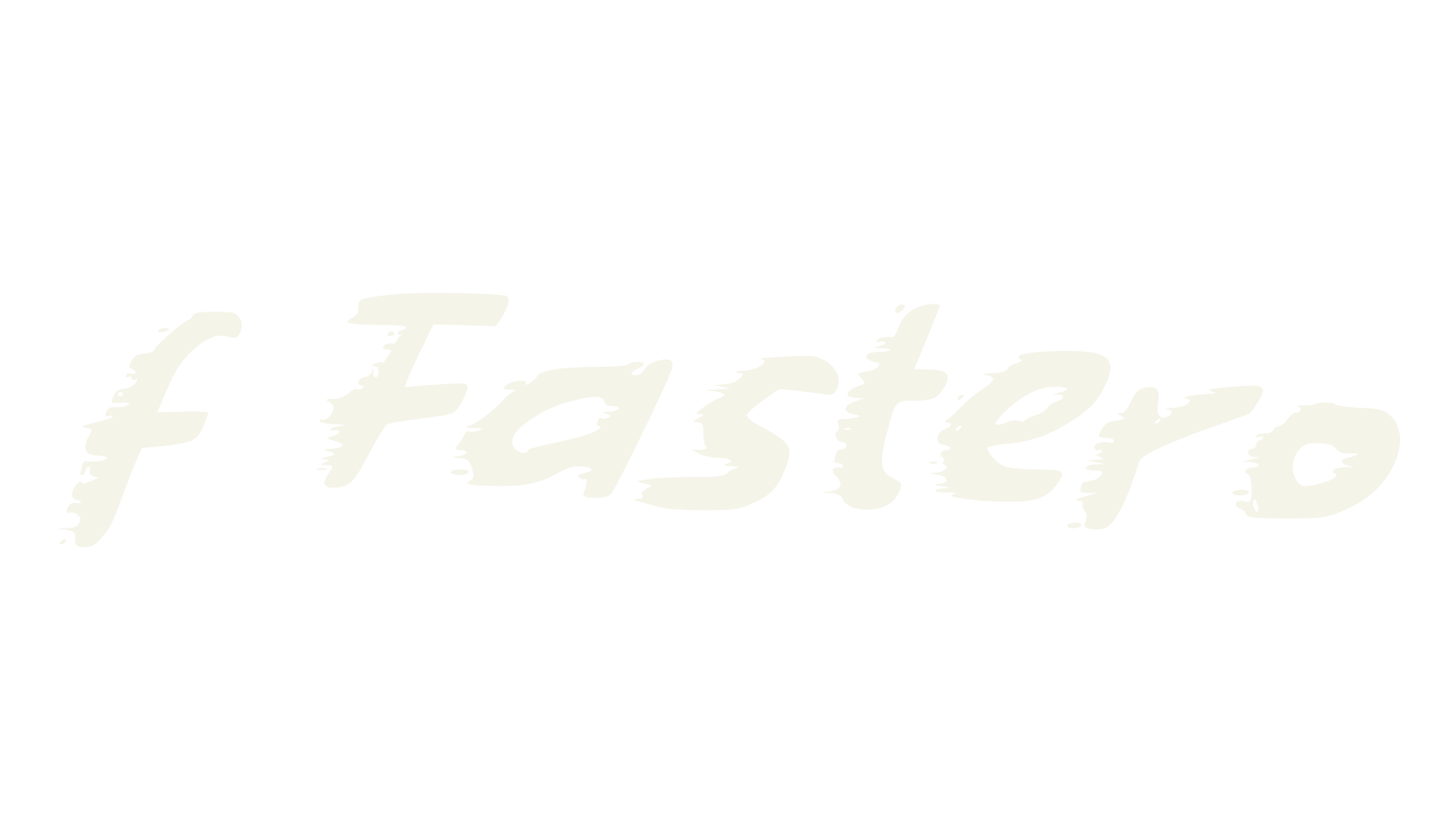 f Fastero, racing font preview