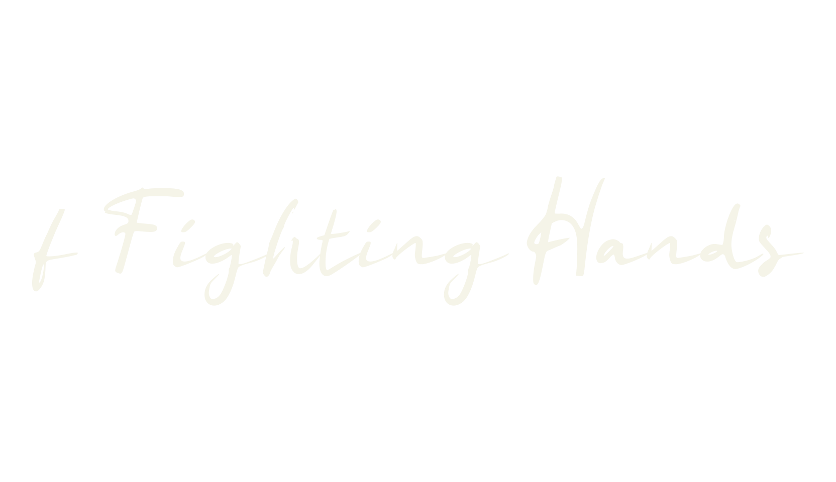f Fighting Hands, pen font preview