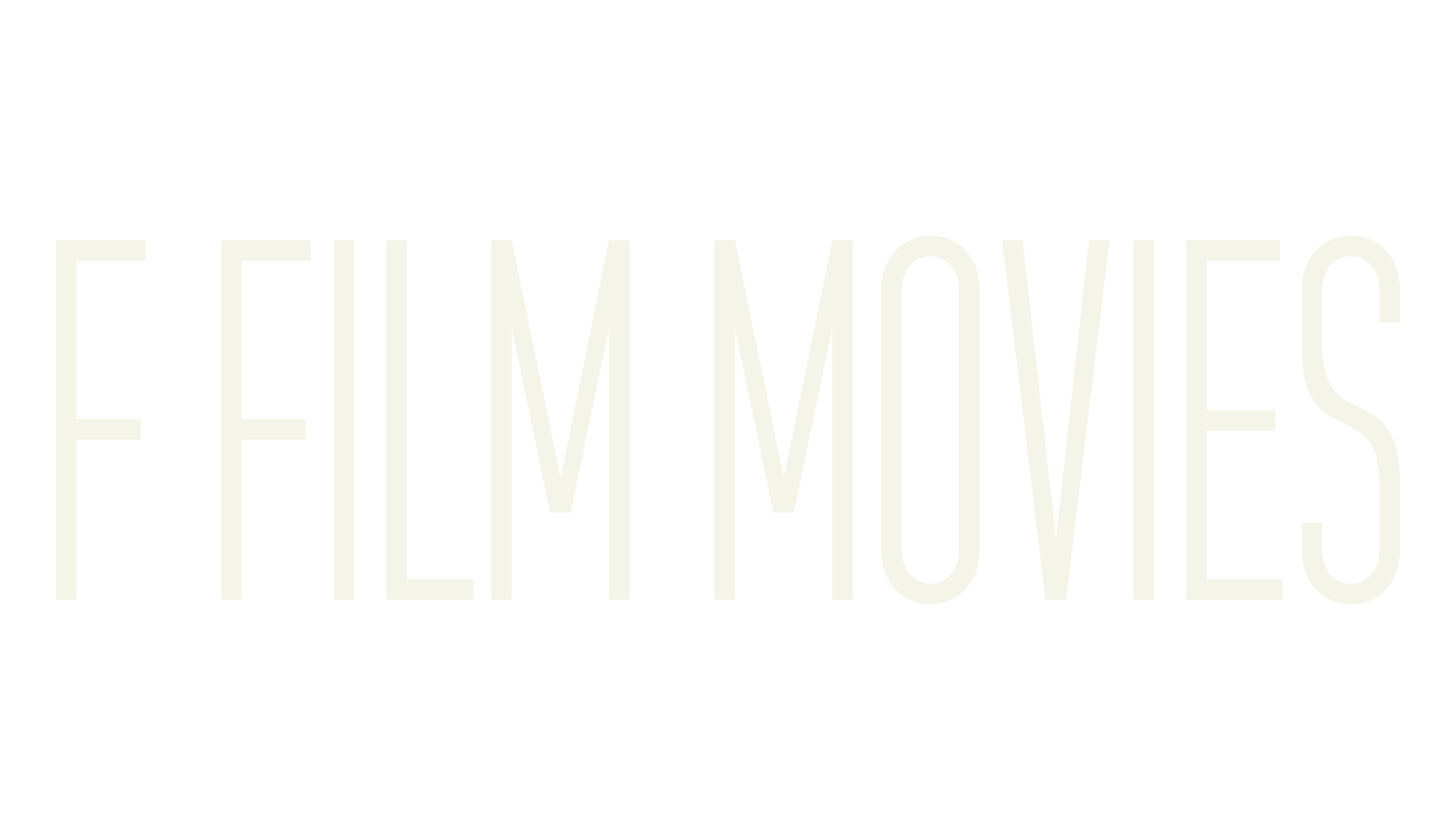 f FILM MOVIES, movies font preview