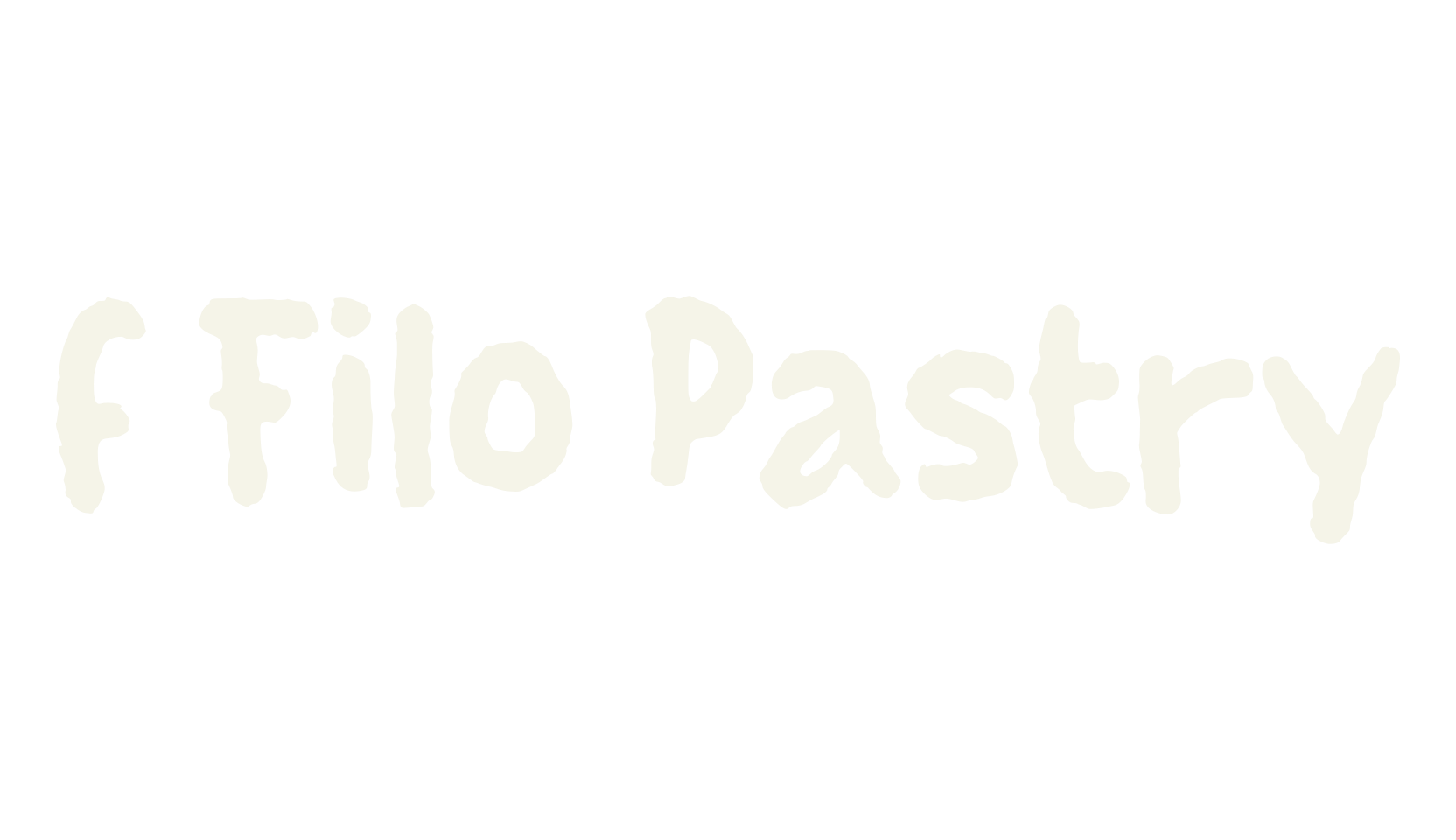 f Filo Pastry, cake font preview