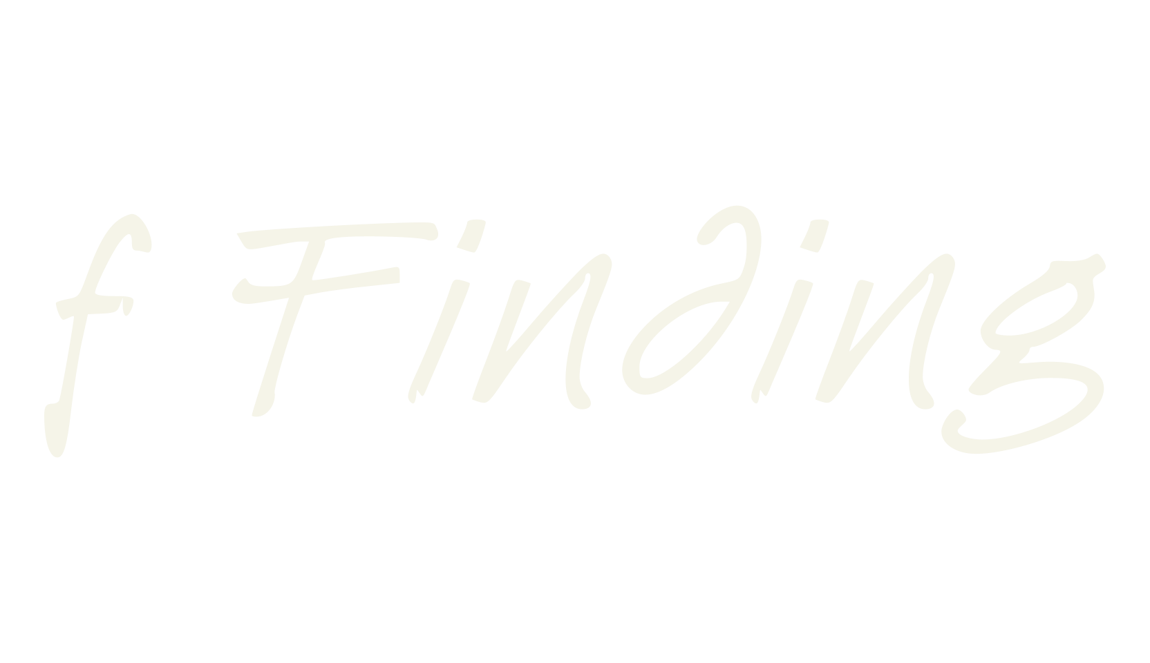 f Finding, handwriting font preview