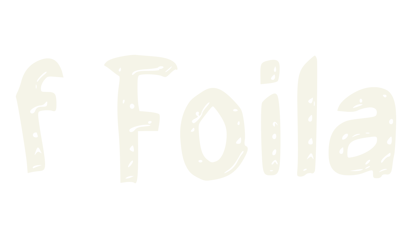 f Foila, artistic font preview