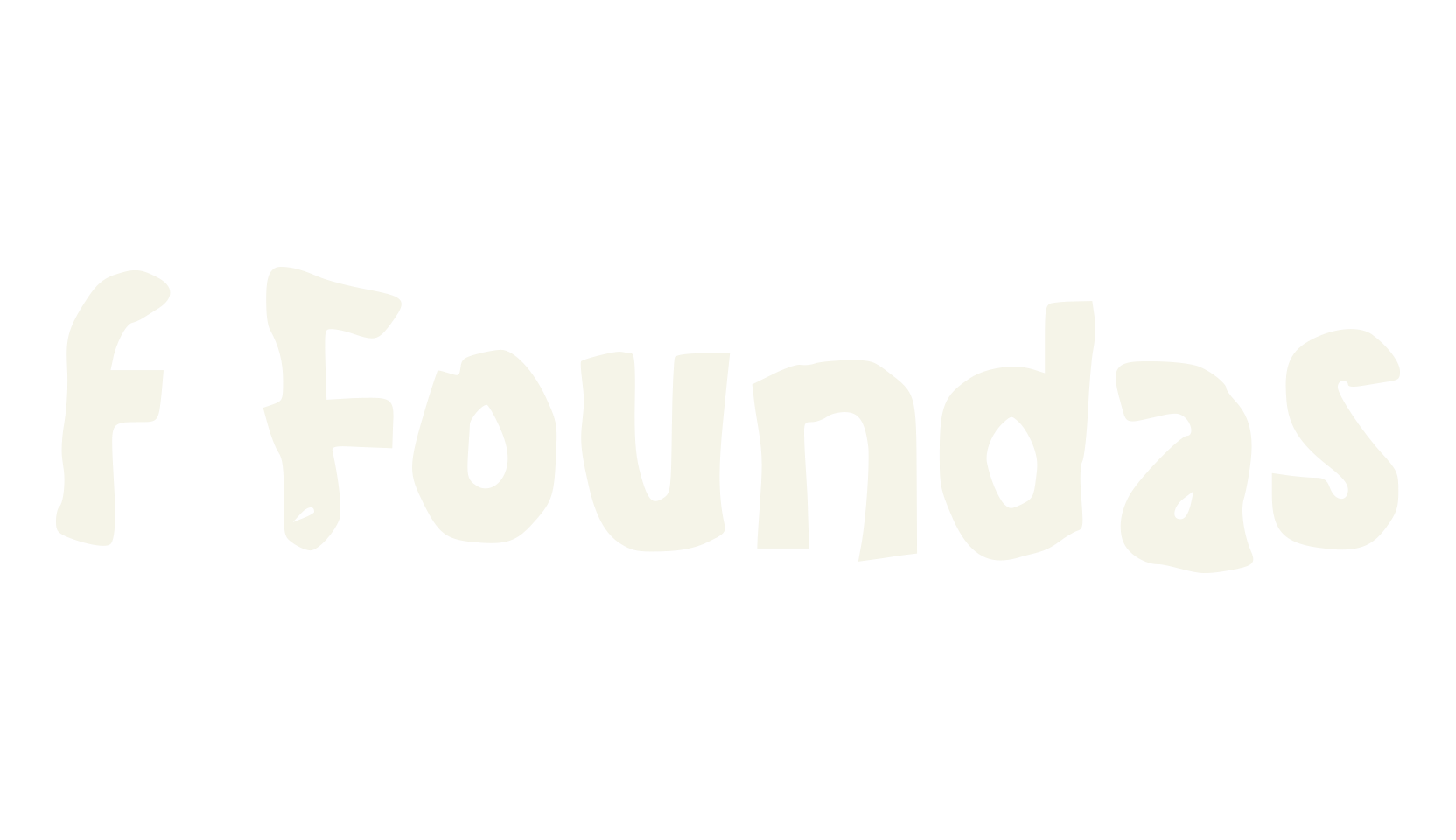 f Foundas, fashion sign font preview