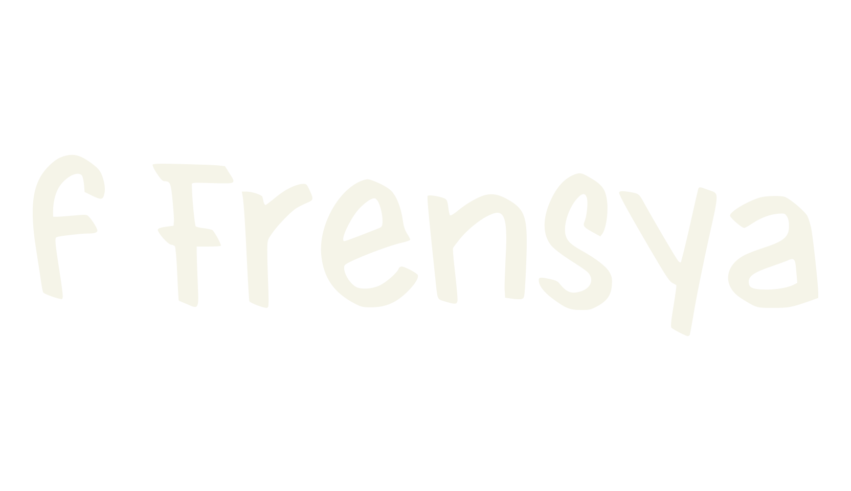 f Frensya, fancy font preview
