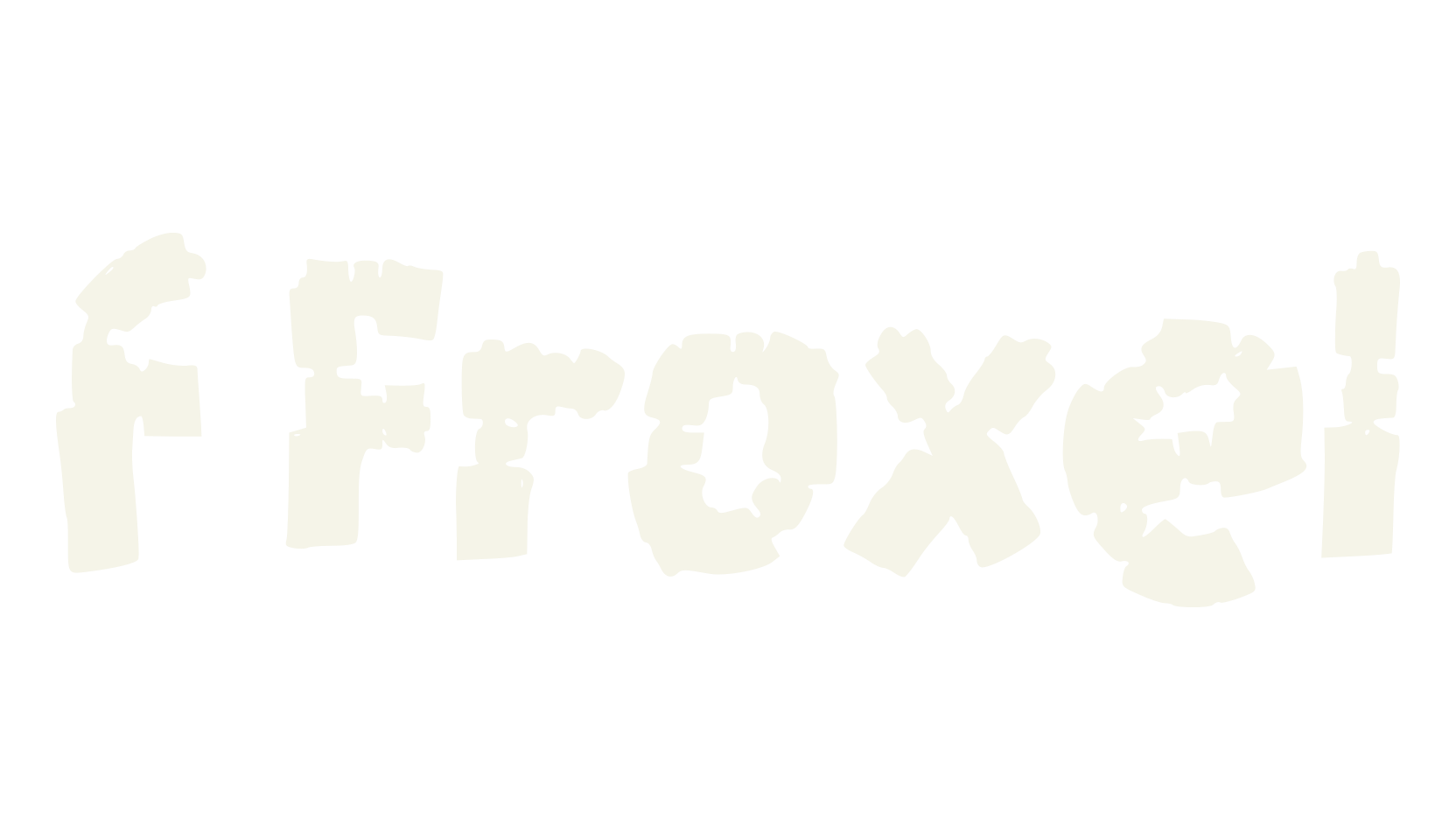 f Froxel, pixel font preview