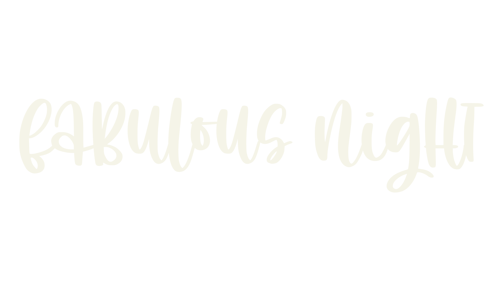 Fabulous Night, handwriting font preview