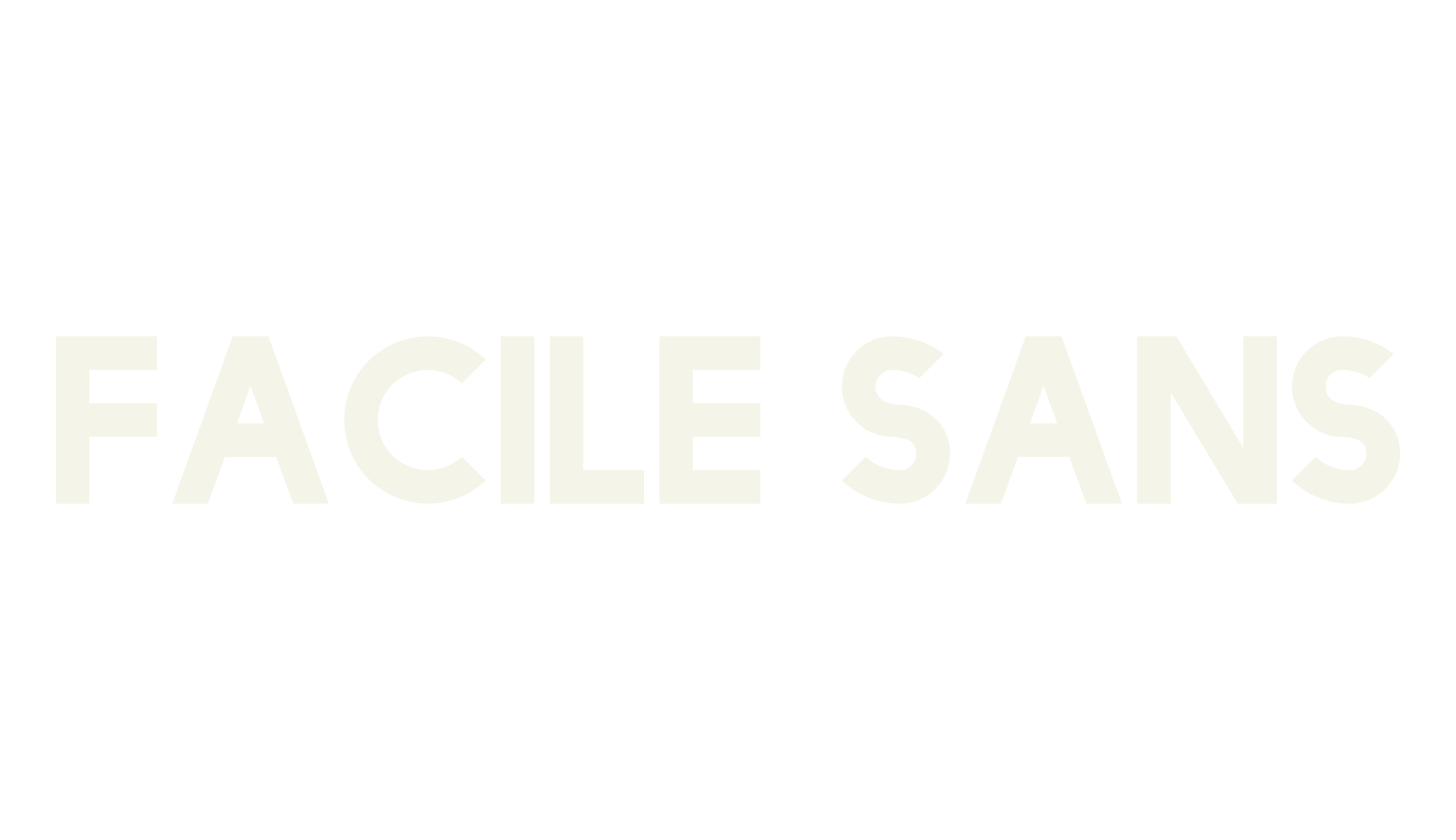 Facile Sans, sans serif font preview