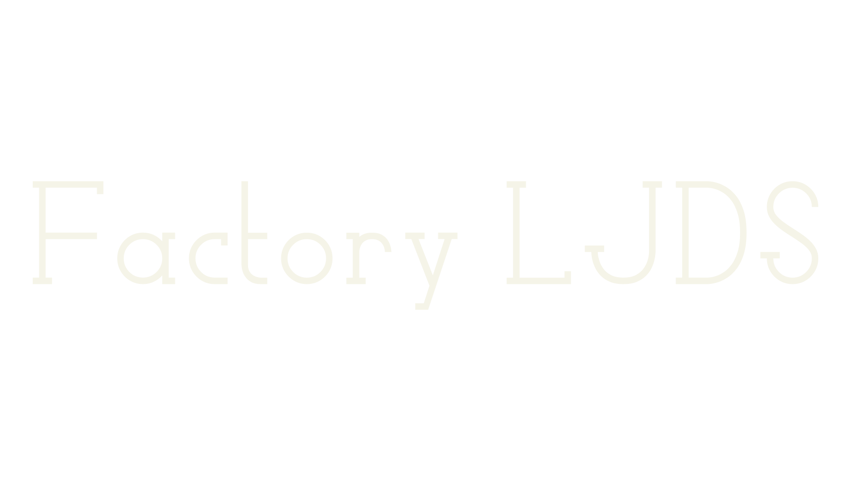Factory LJDS, serif font preview