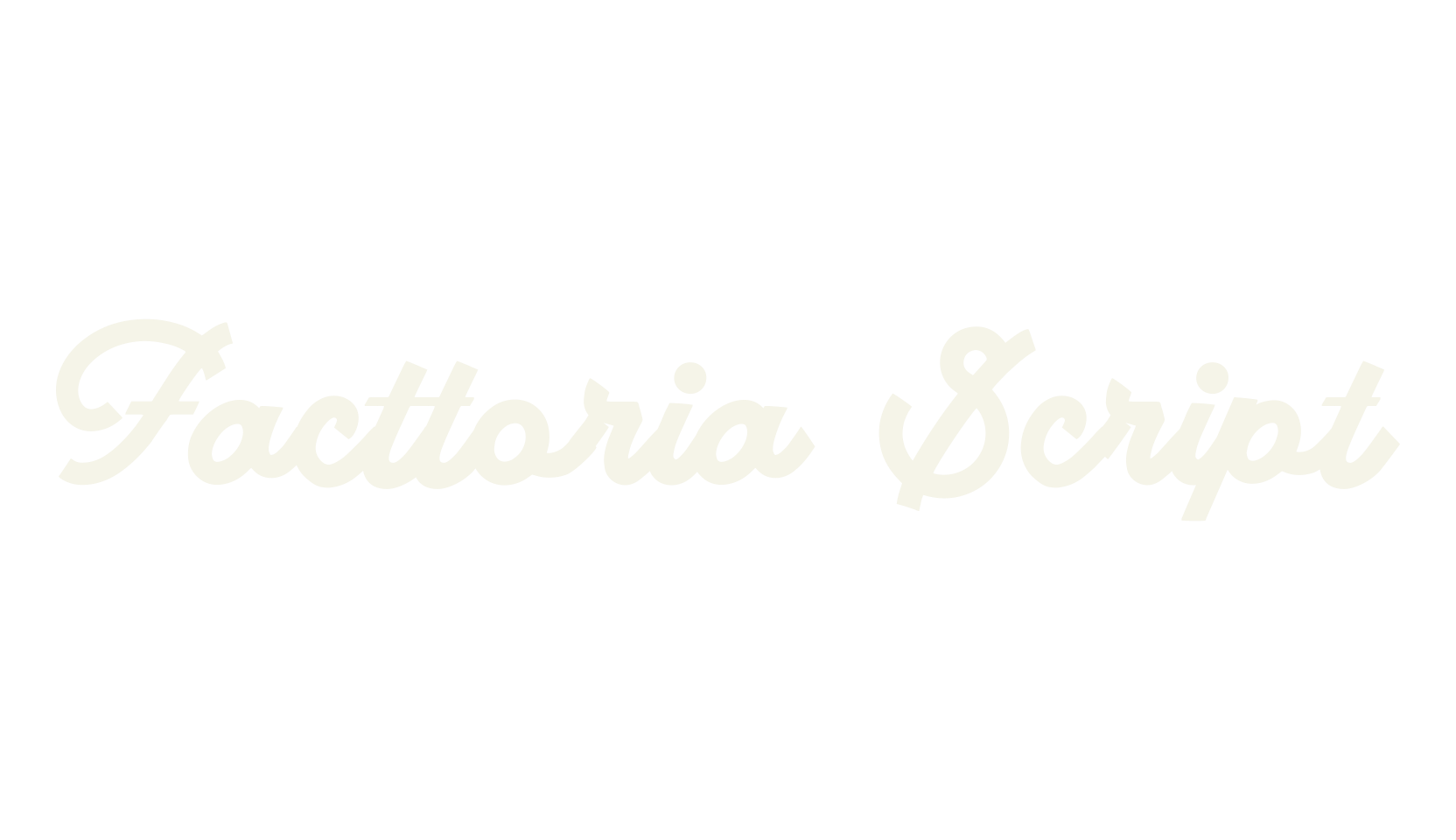 Facttoria Script, handwritten font preview