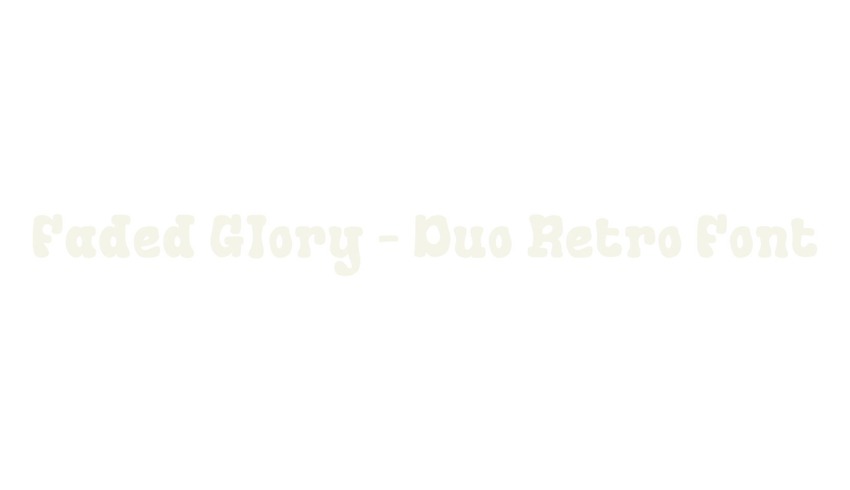Faded Glory – Duo Retro Font, fashion script font preview