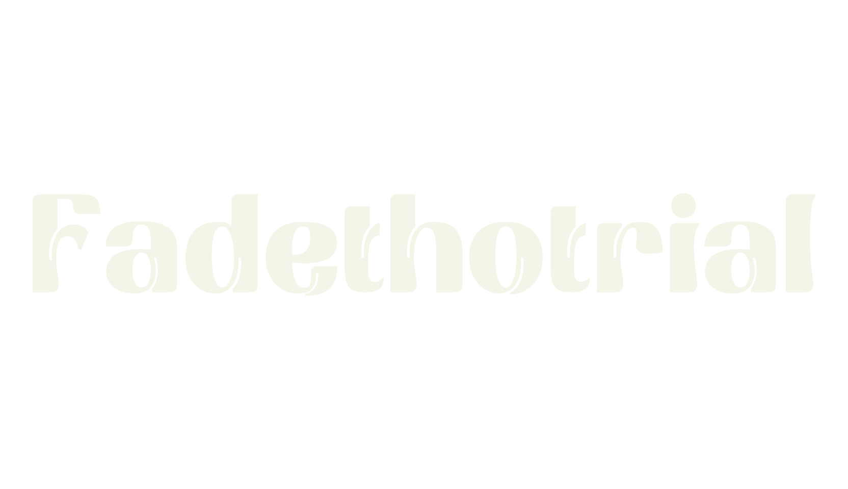 Fadethotrial, simple font preview