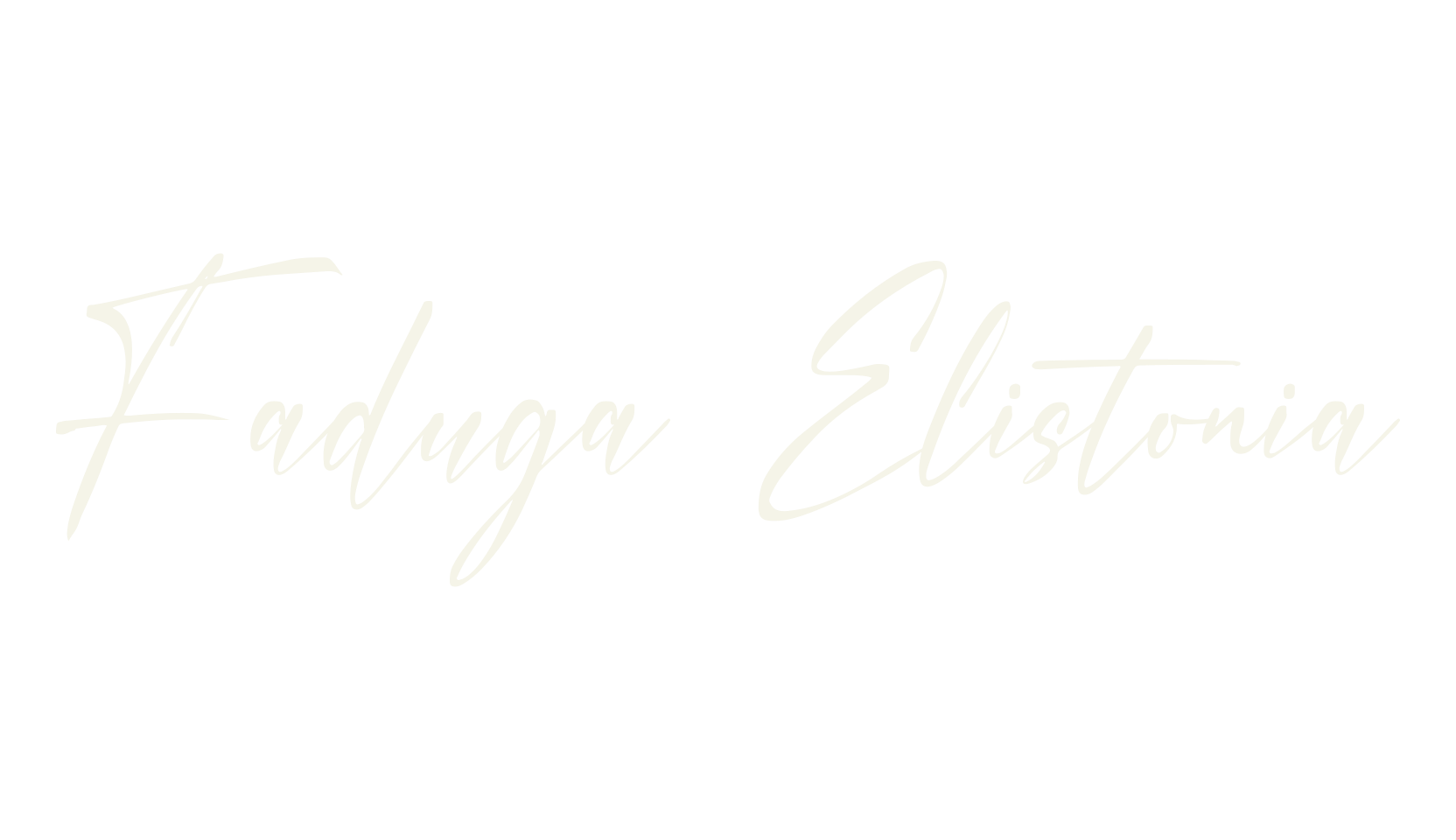 Faduga Elistonia, fancy font preview