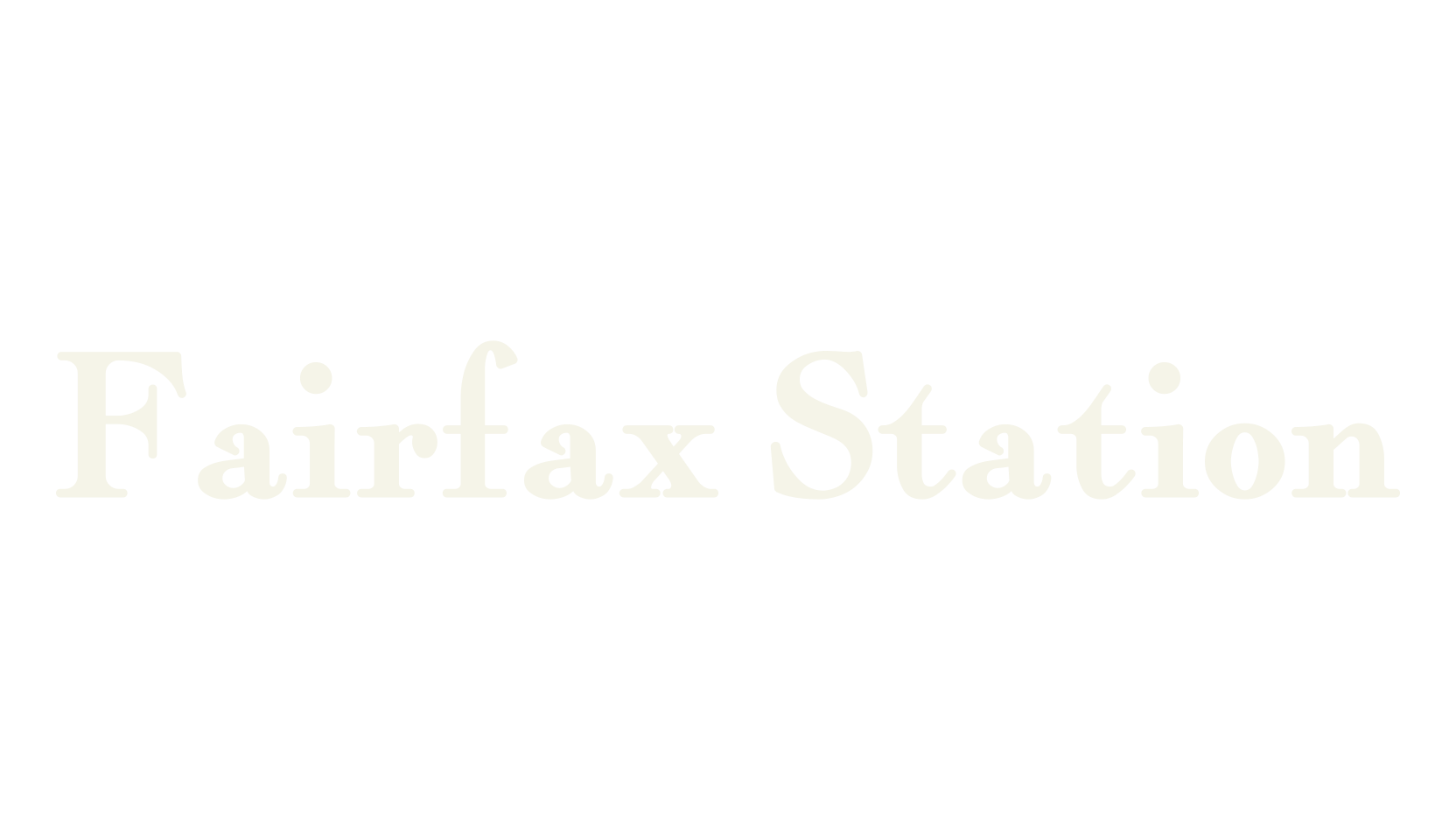 Fairfax Station, serif font preview