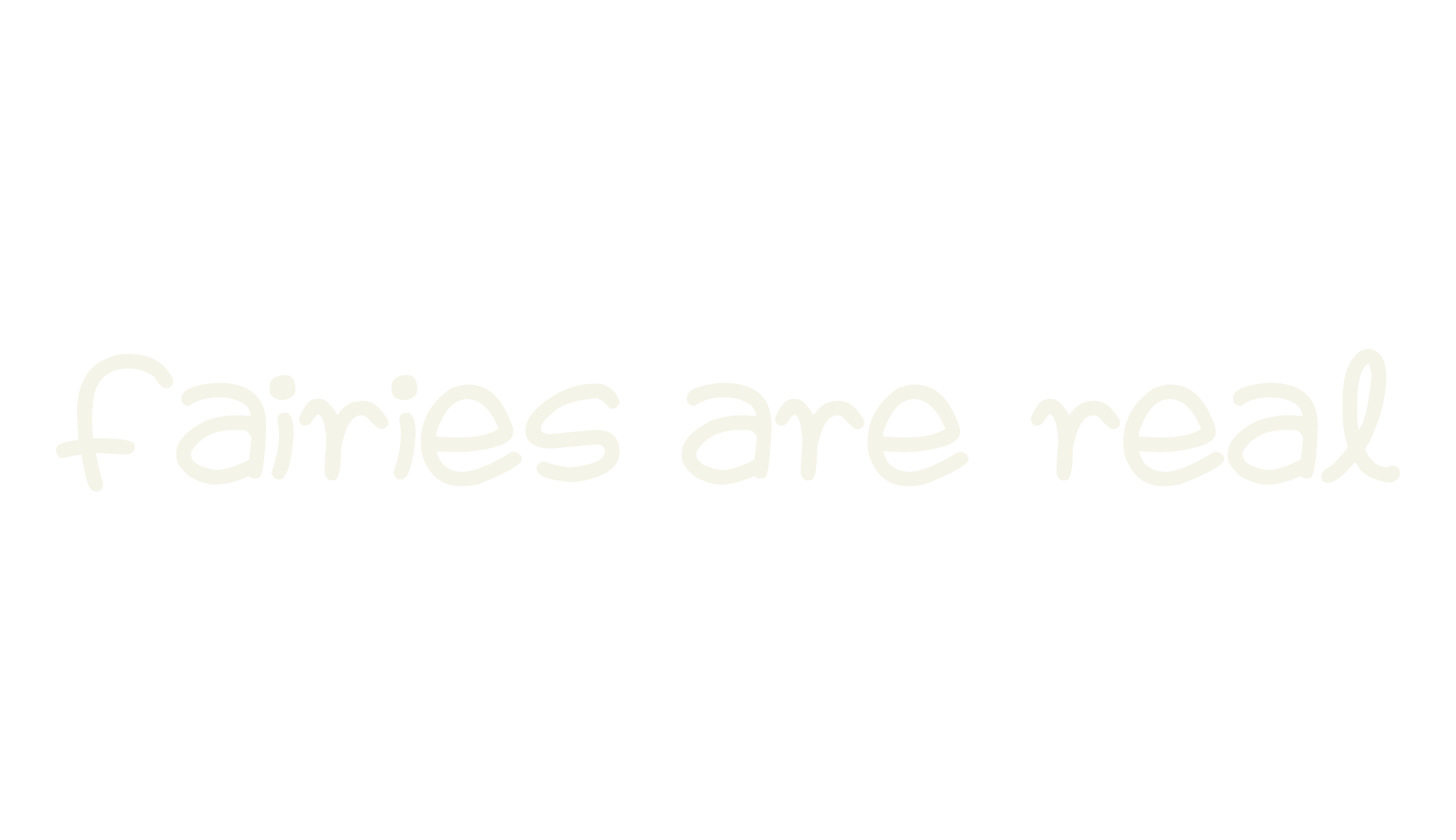 Fairies Are Real, handwritten font preview