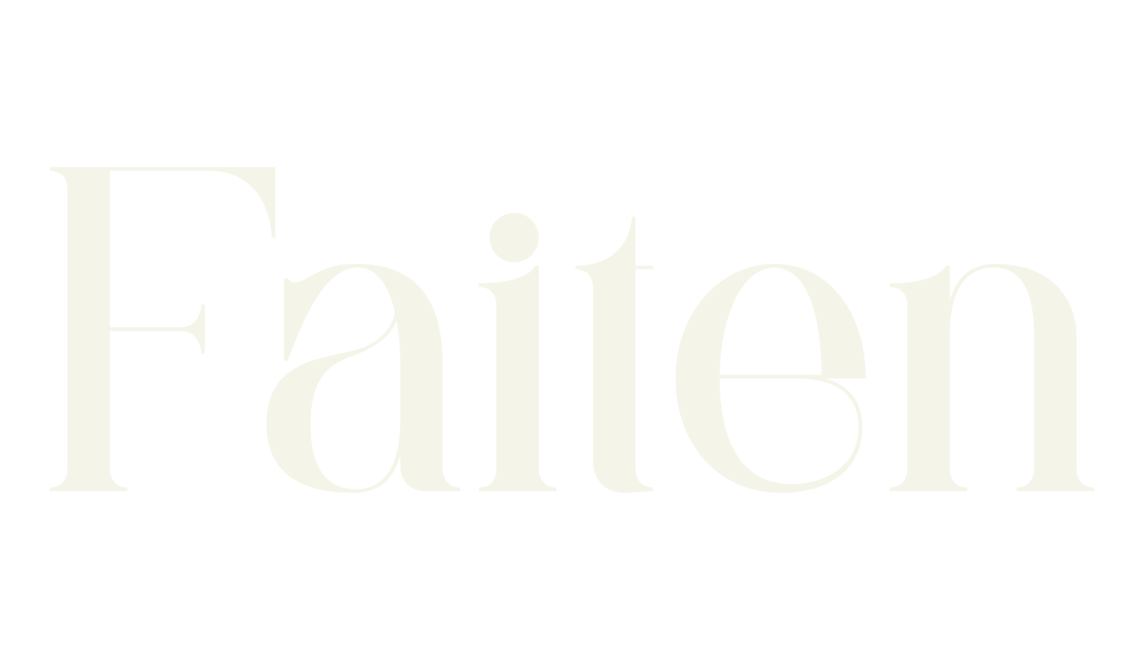 Faiten, vintage font preview