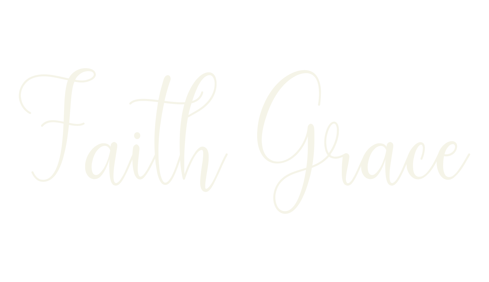 Faith Grace, fancy font preview