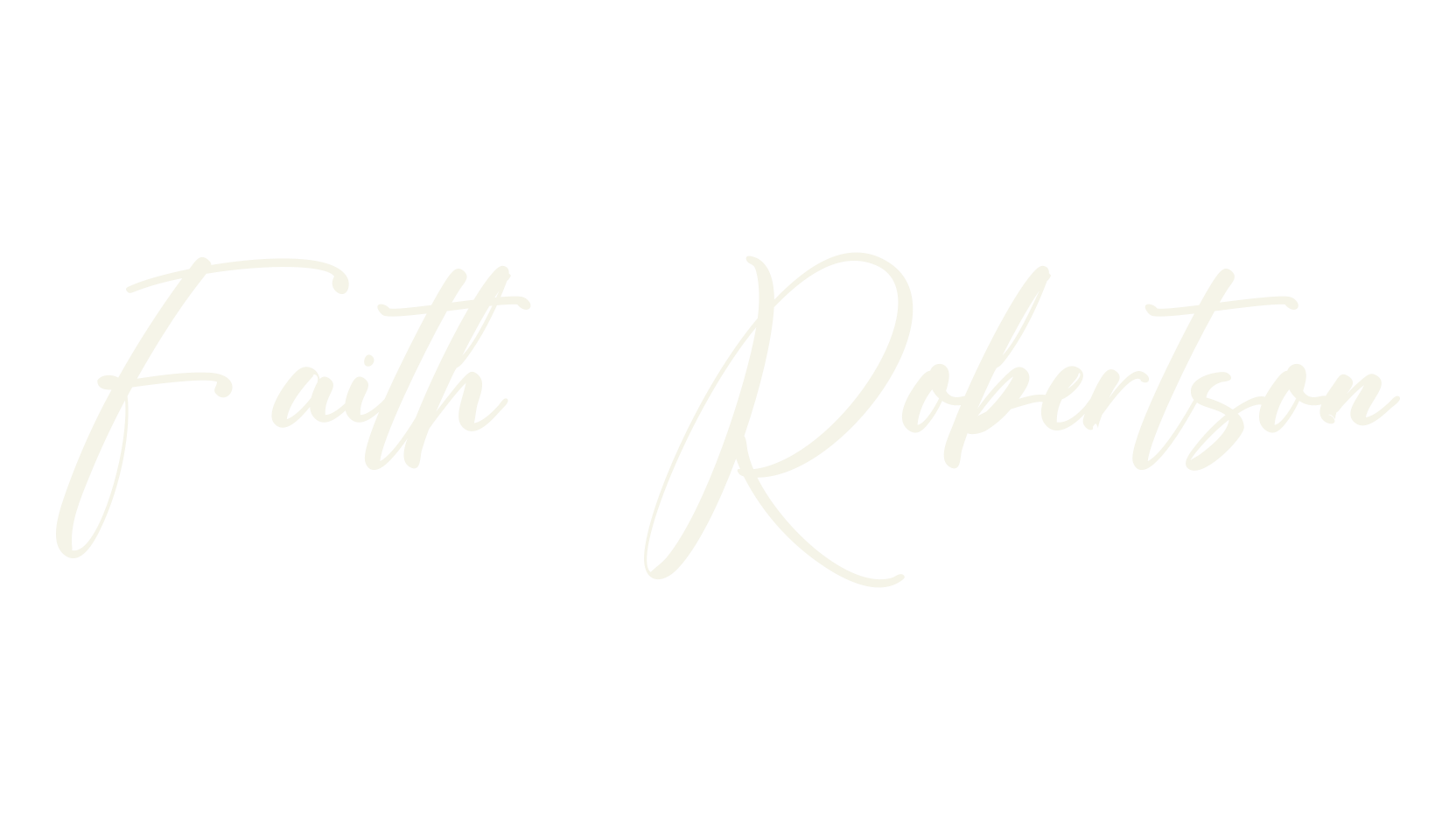 Faith Robertson, calligraphy font preview