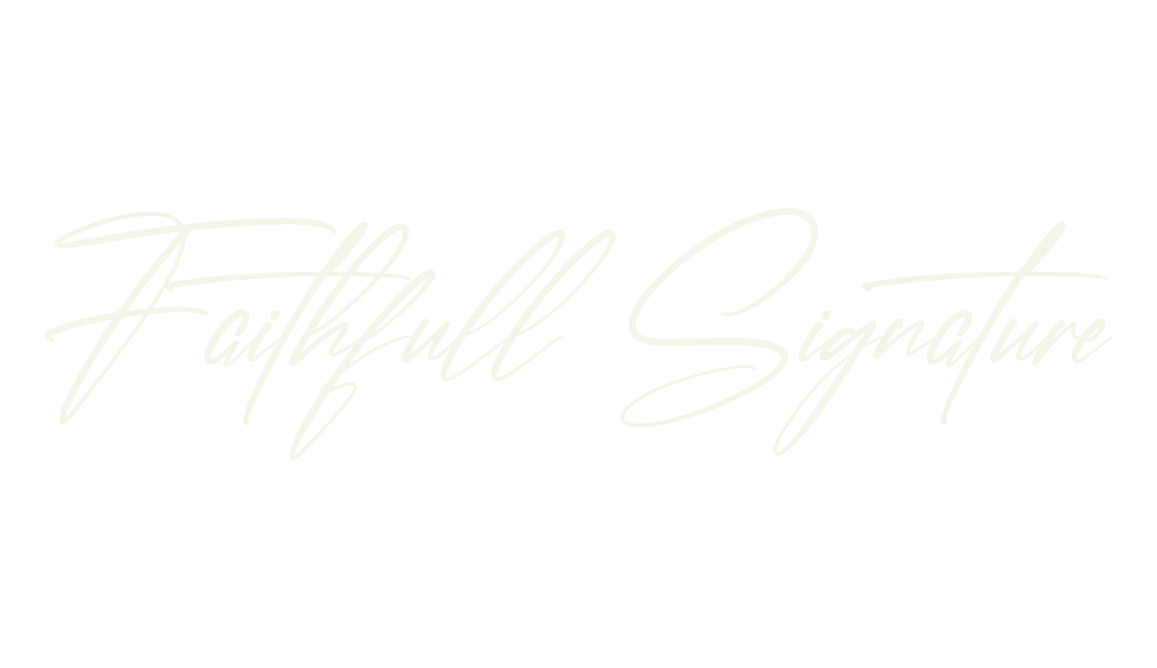 Faithfull Signature, script font preview