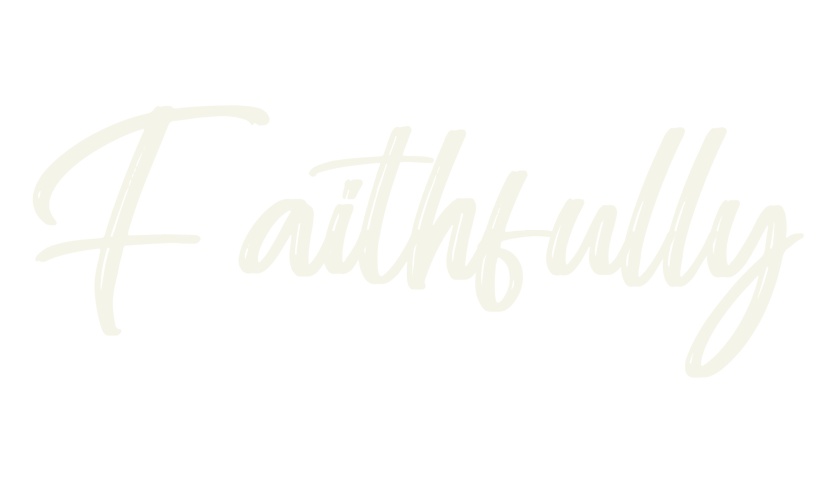 Faithfully, handwriting font preview