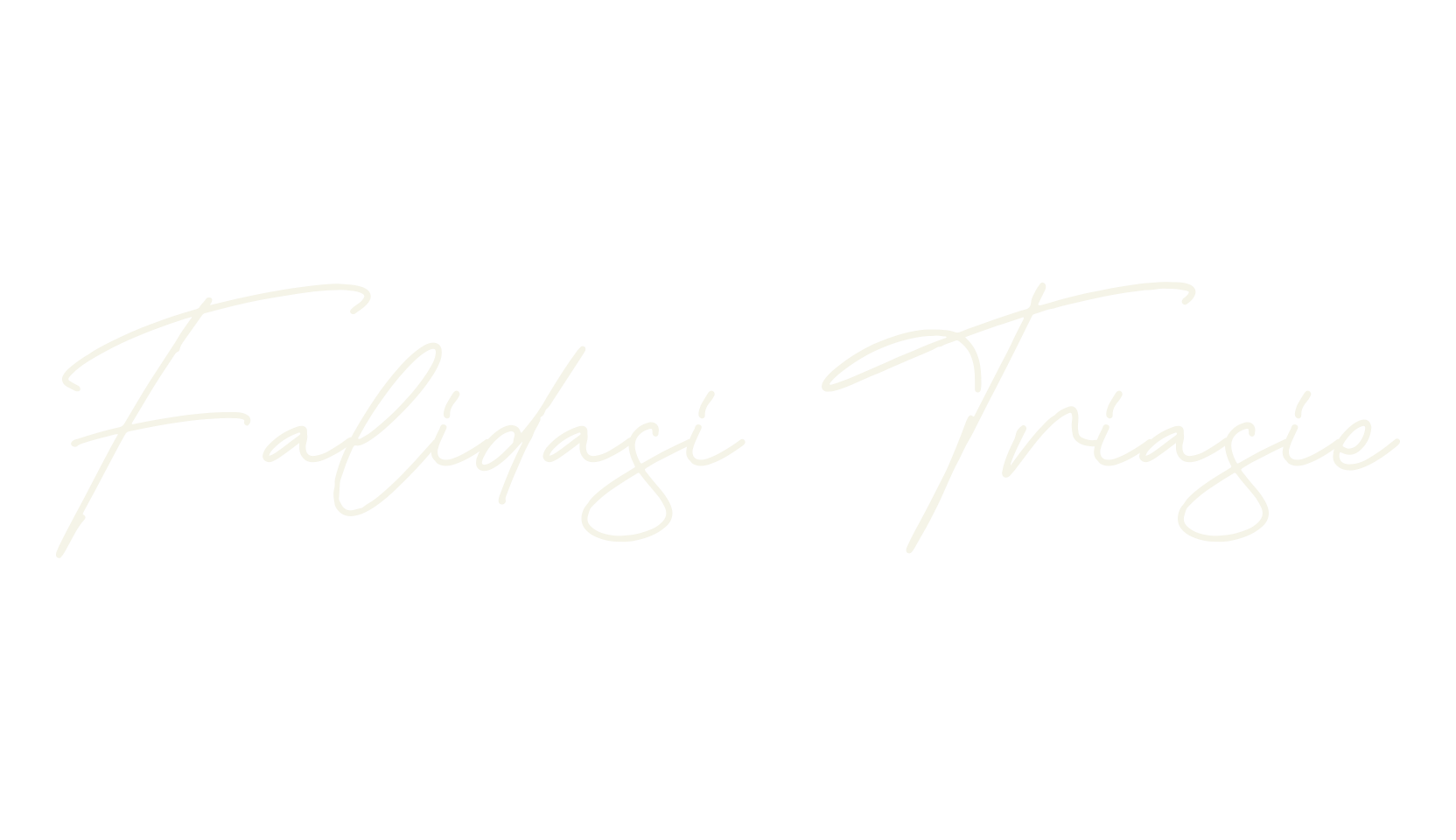 Falidasi Triasie, calligraphy font preview