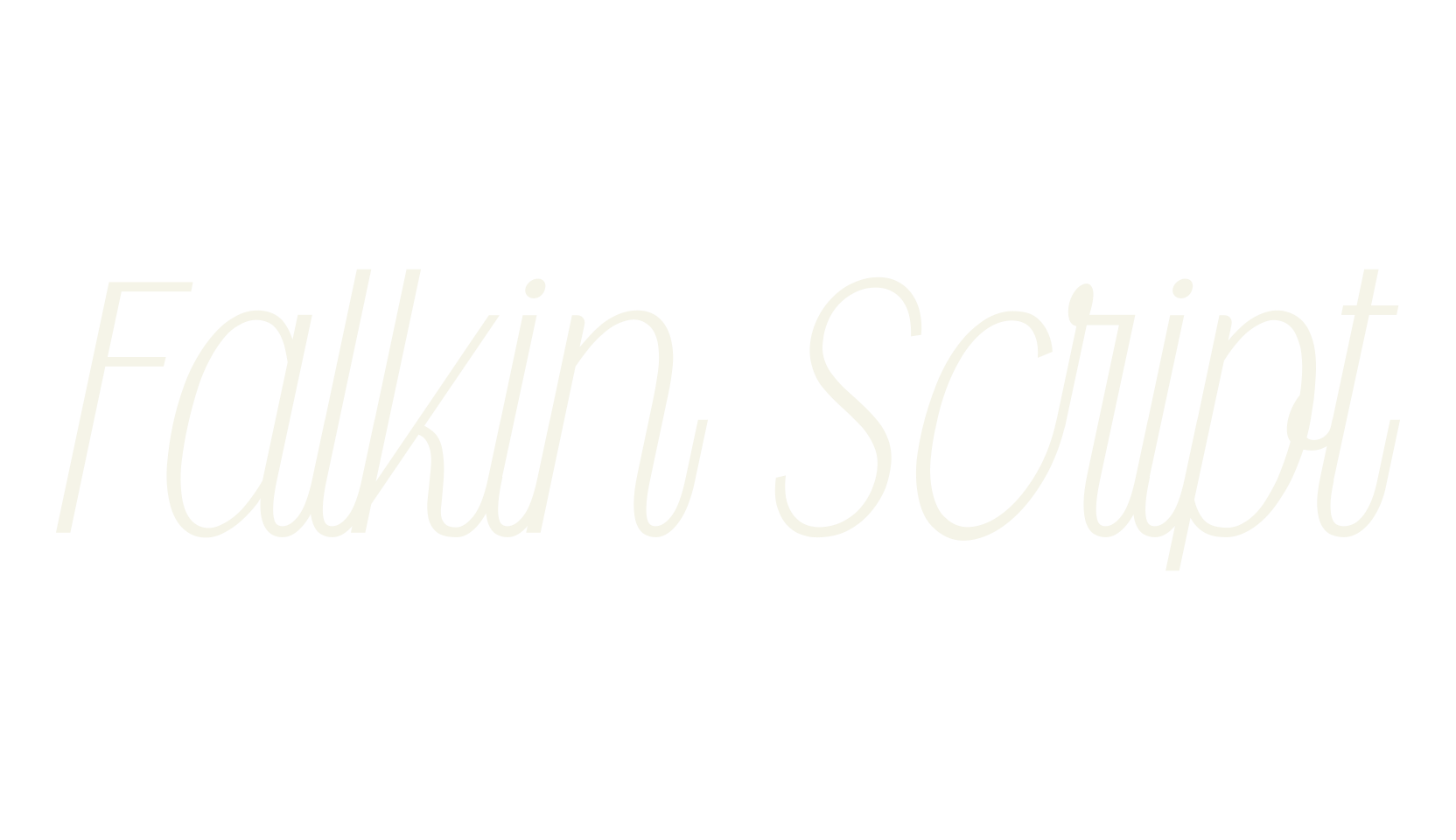 Falkin Script, fashion script font preview
