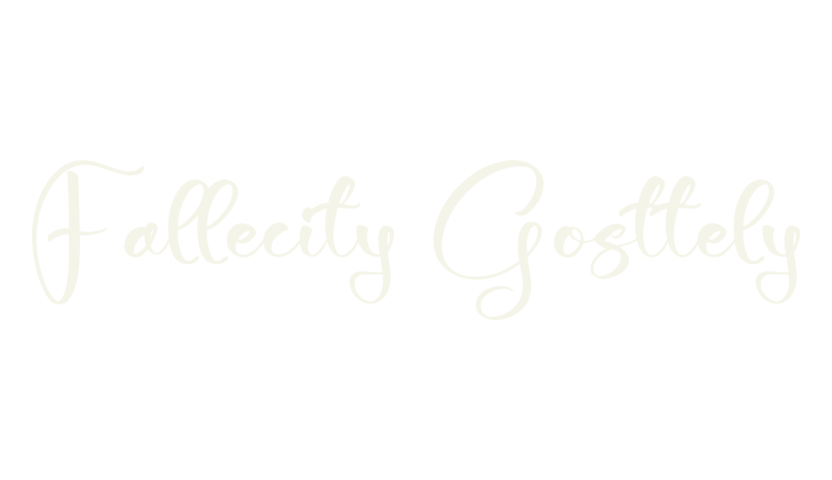 Fallecity Gosttely, script font preview