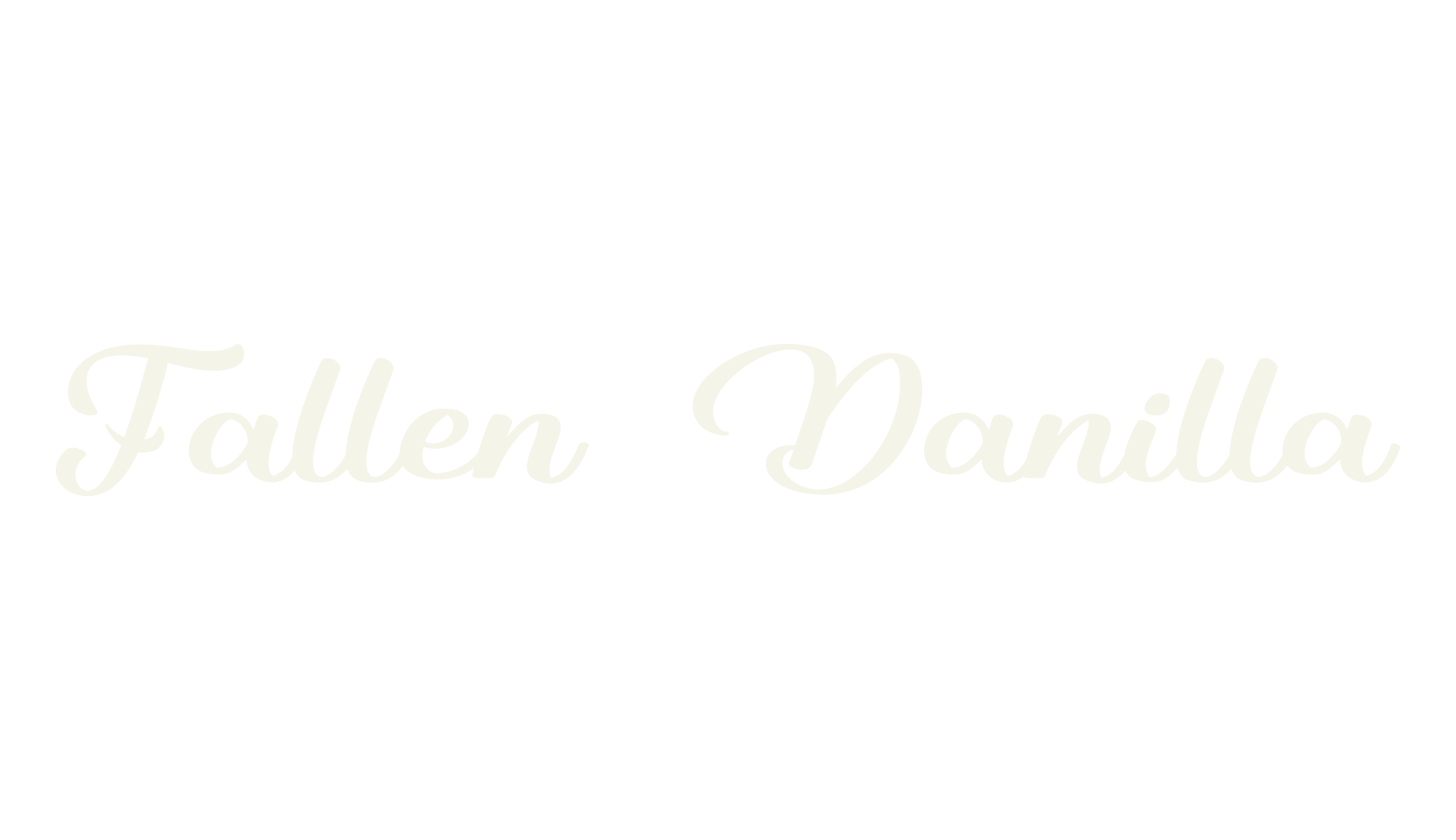 Fallen Danilla, calligraphy font preview