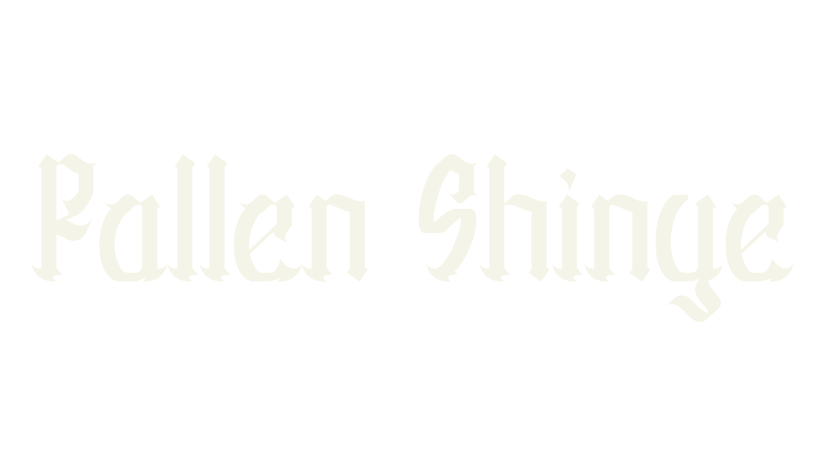 Fallen Shinye, old english font preview