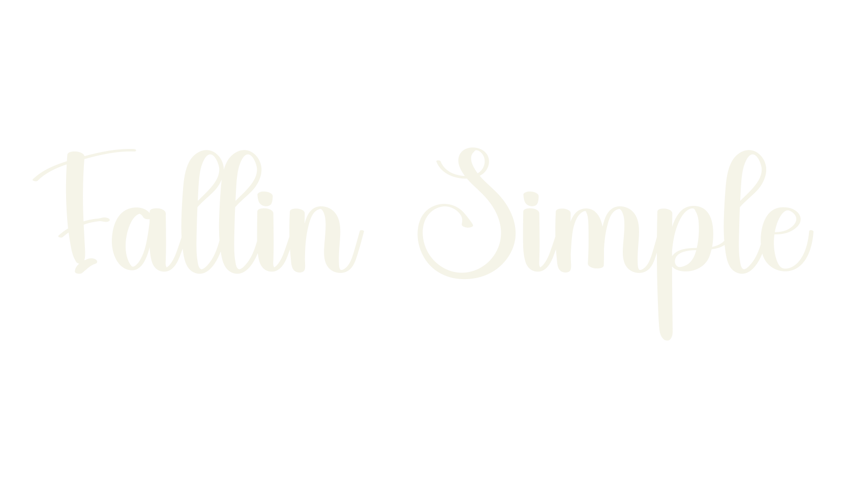 Fallin Simple, simple font preview