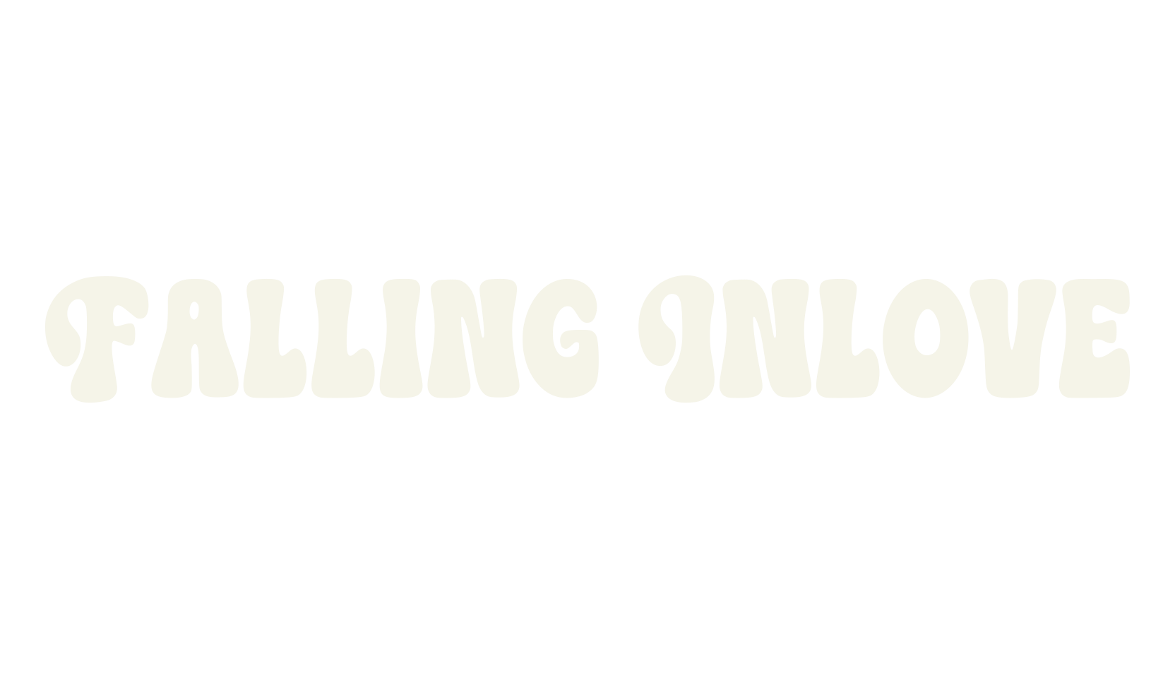 Falling Inlove, bold font preview