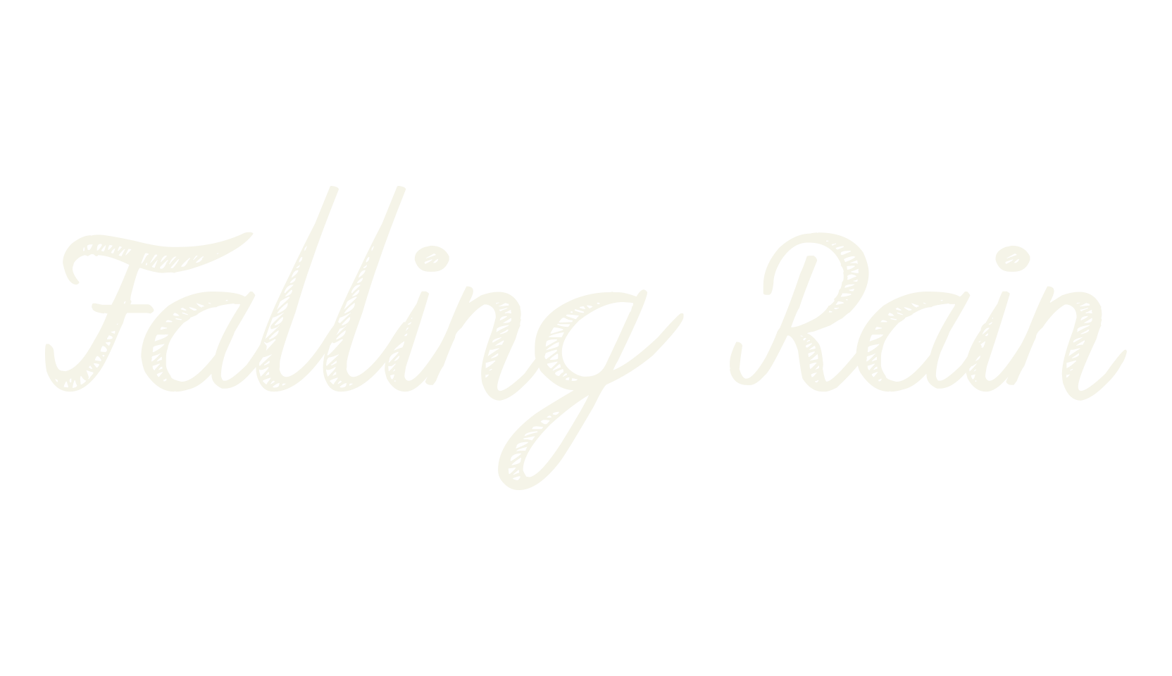 Falling Rain, fashion script font preview