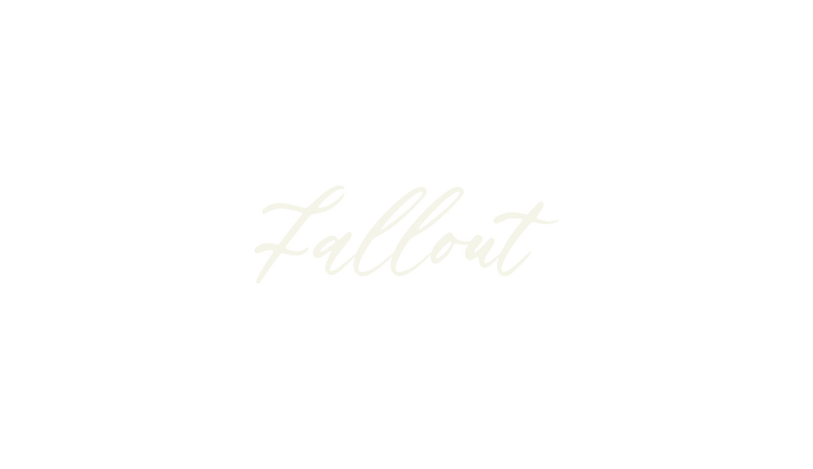 Fallout, fashion script font preview