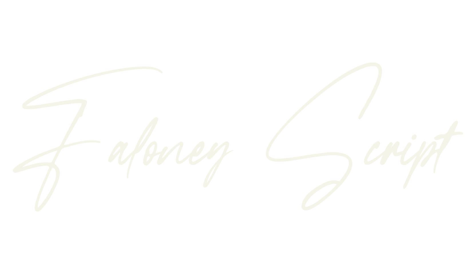 Faloney Script, calligraphy font preview